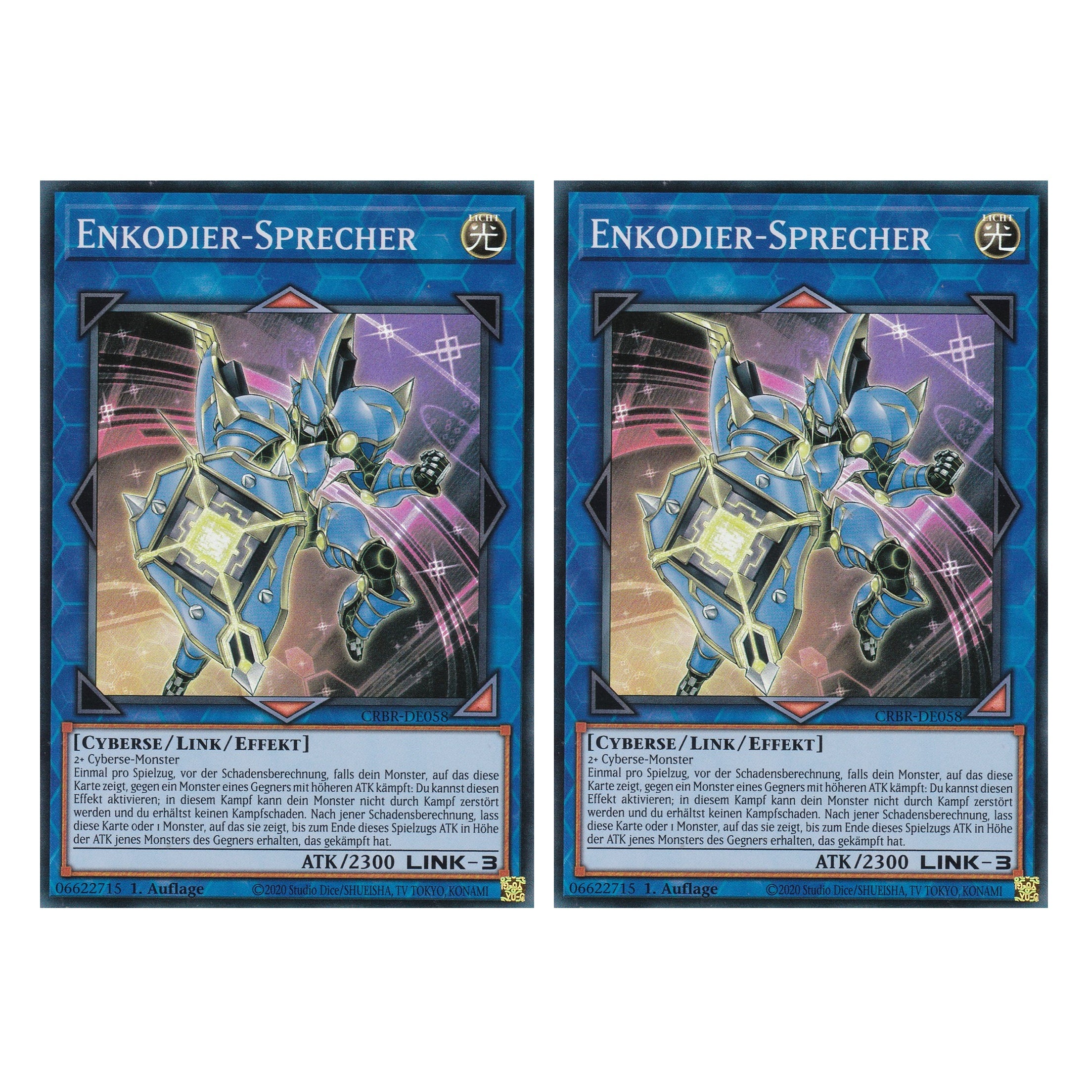 Enkodier-Sprecher - CRBR-DE058 - Super Rare - Deutsch - 1. Auflage - Crossover Breakers - Duo Set (2 Stück) - Yu-Gi-Oh!