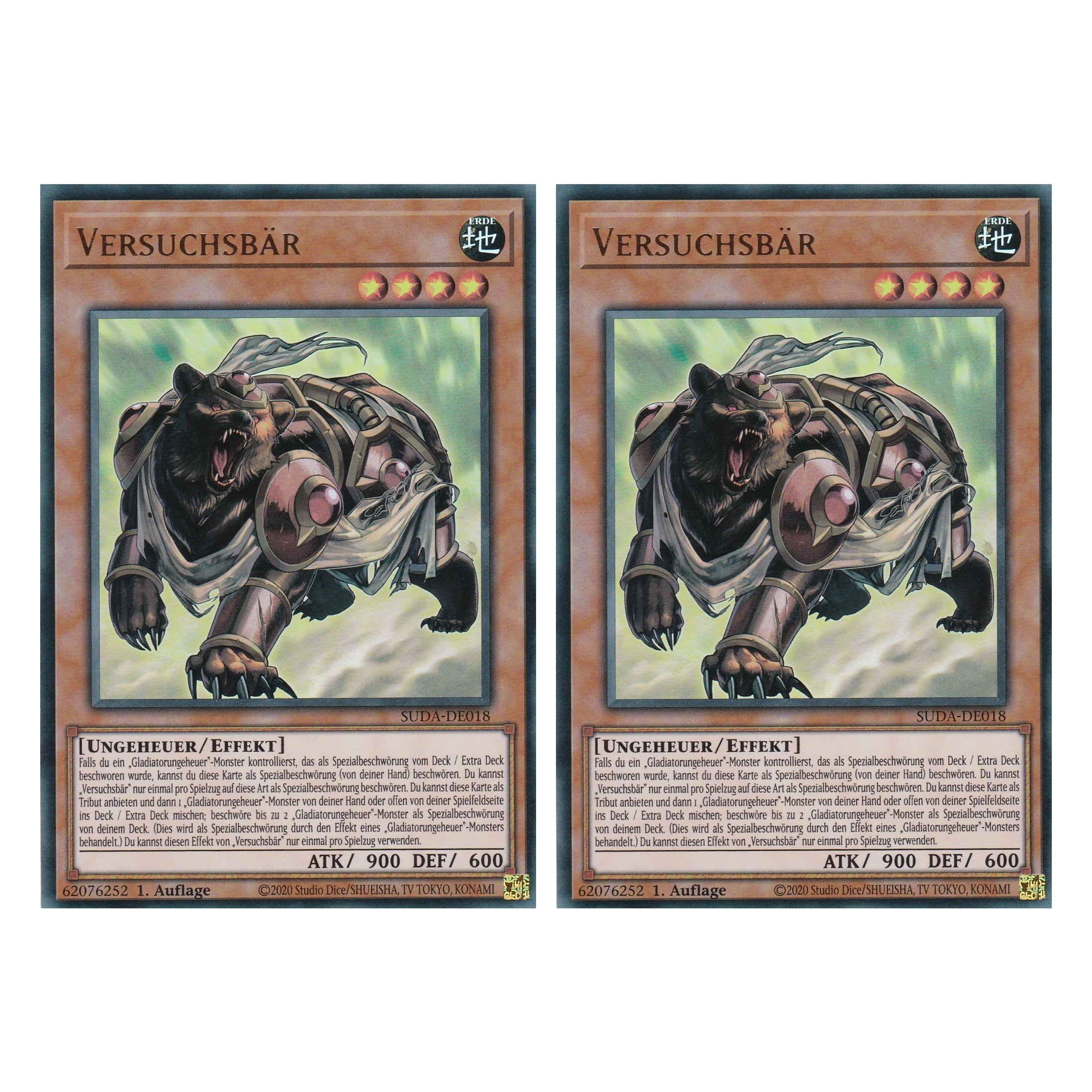 Versuchsbär - SUDA-DE018 - Ultra Rare - Deutsch - 1. Auflage - Supreme Darkness - Duo Set (2 Stück) - Yu-Gi-Oh!