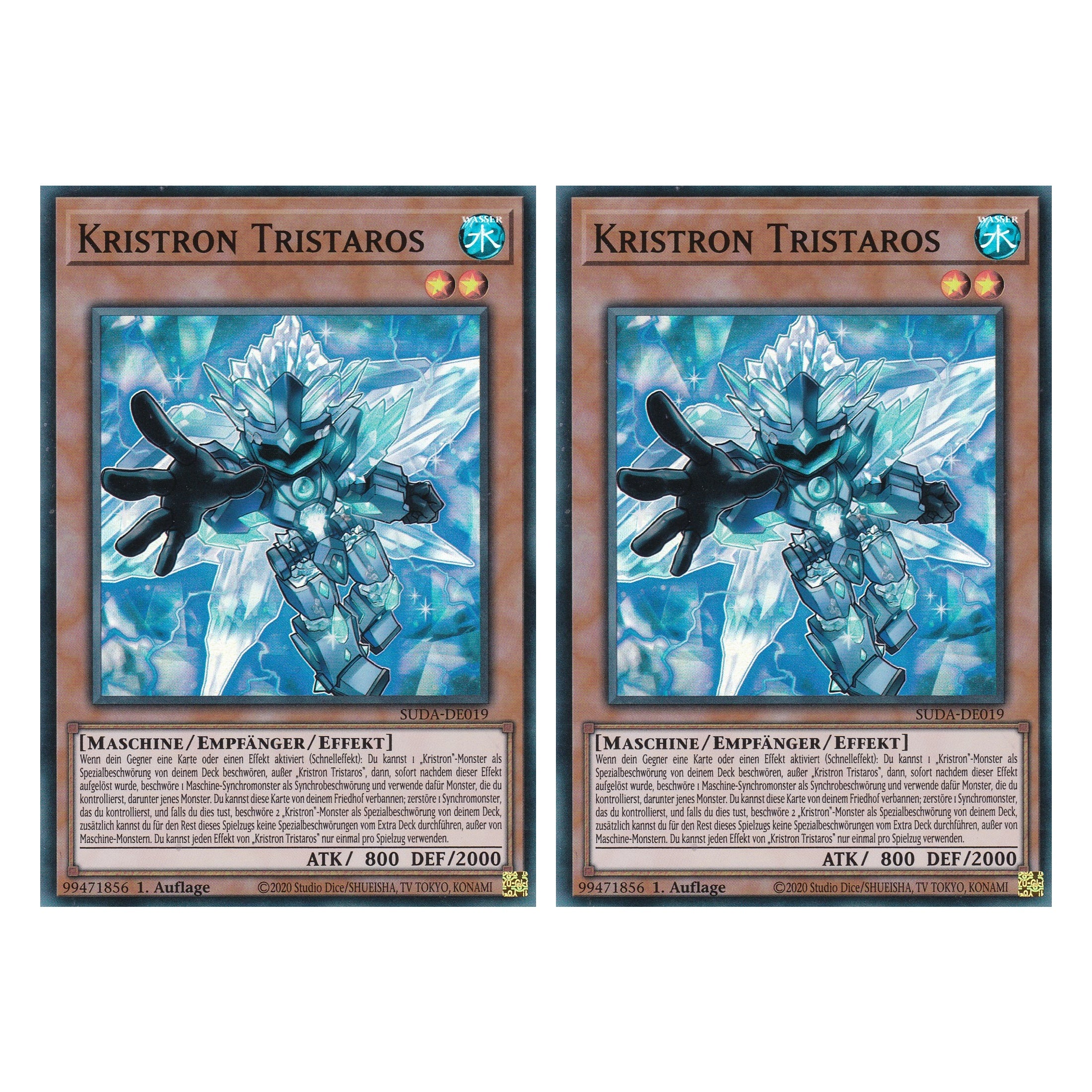 Kristron Tristaros - SUDA-DE019 - Super Rare - Deutsch - 1. Auflage - Supreme Darkness - Duo Set (2 Stück) - Yu-Gi-Oh!