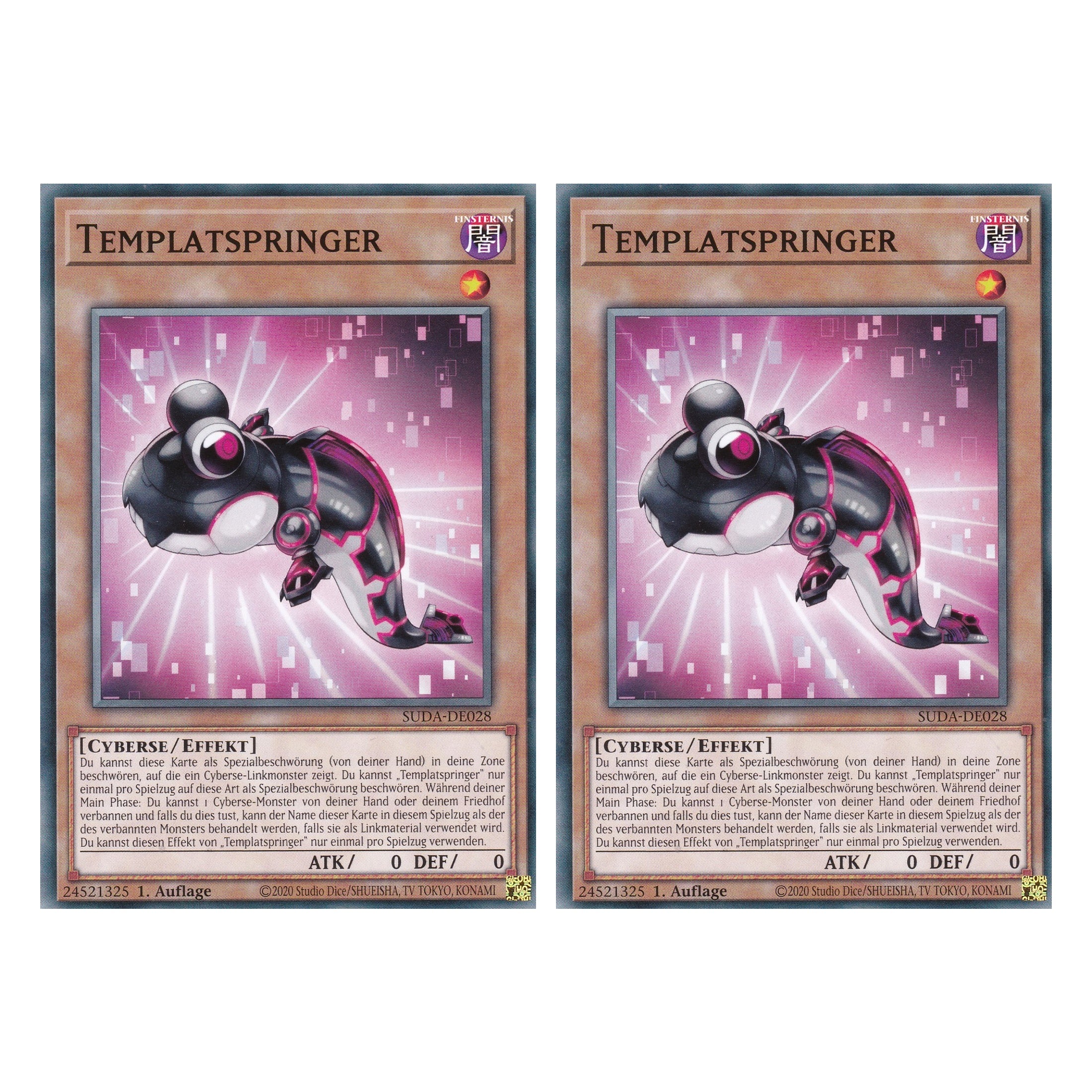 Templatspringer - SUDA-DE028 - Common - Deutsch - 1. Auflage - Supreme Darkness - Duo Set (2 Stück) - Yu-Gi-Oh!