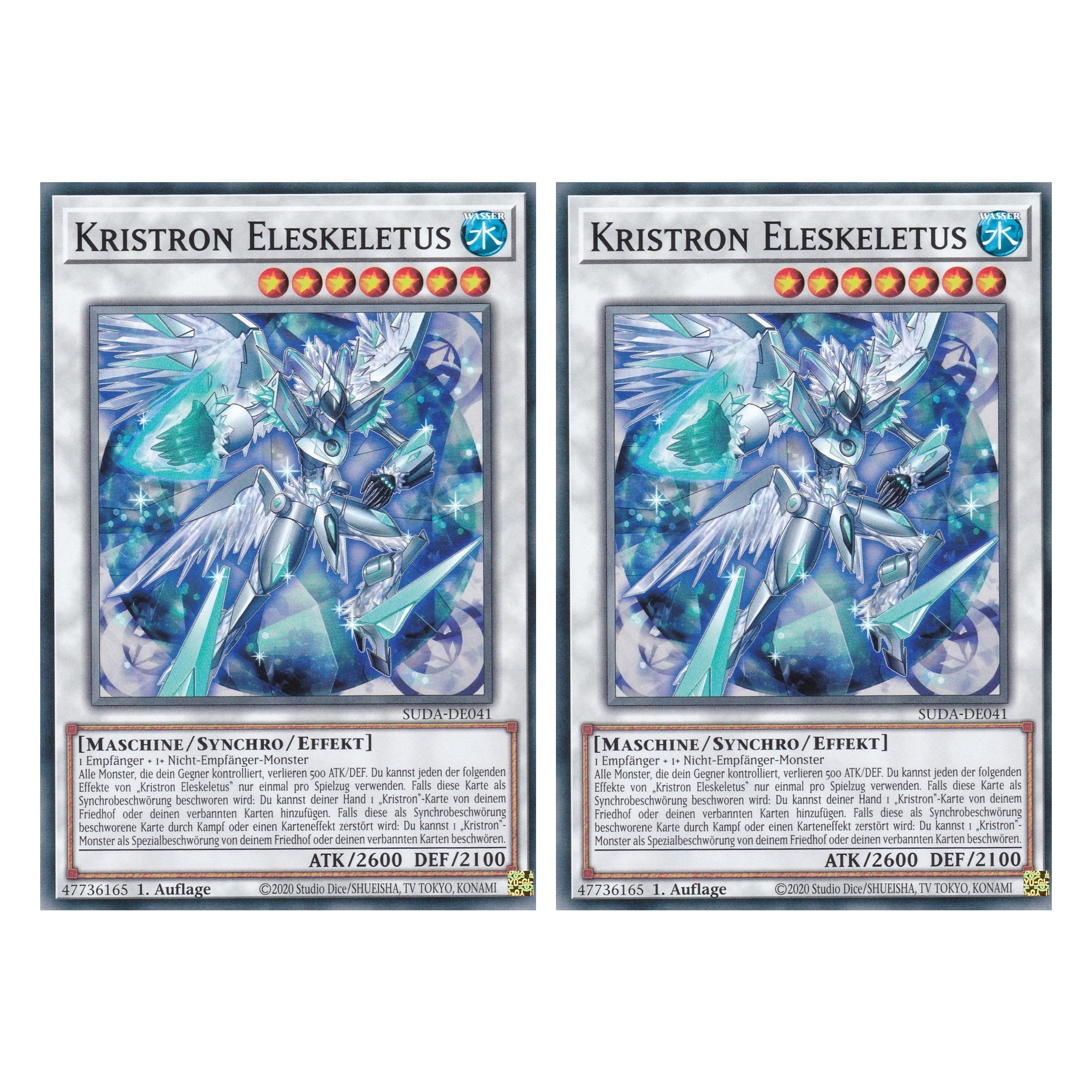 Kristron Eleskeletus - SUDA-DE041 - Common - Deutsch - 1. Auflage - Supreme Darkness - Duo Set (2 Stück) - Yu-Gi-Oh!