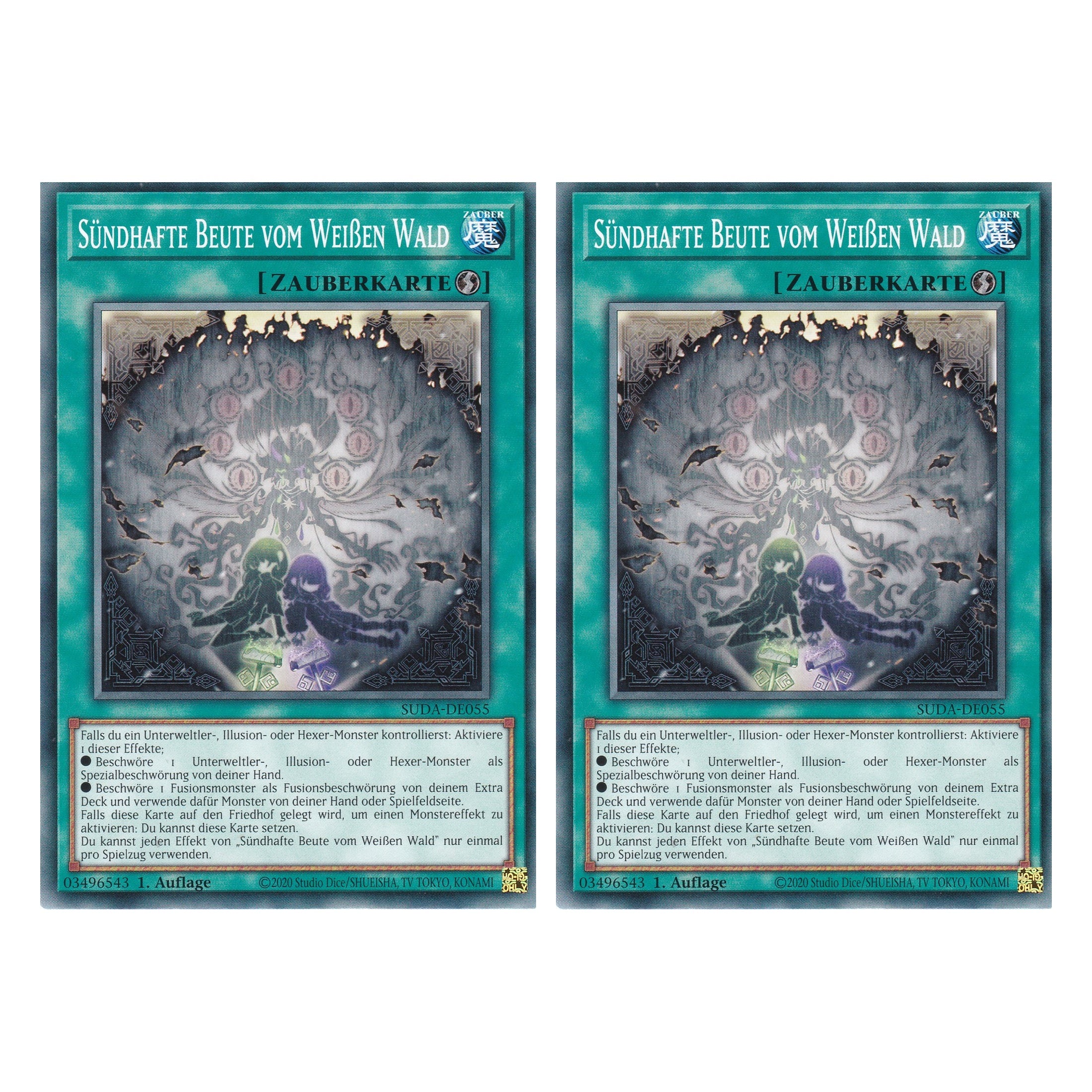 Sündhafte Beute vom Weißen Wald - SUDA-DE055 - Common - Deutsch - 1. Auflage - Supreme Darkness - Duo Set (2 Stück) - Yu-Gi-Oh!