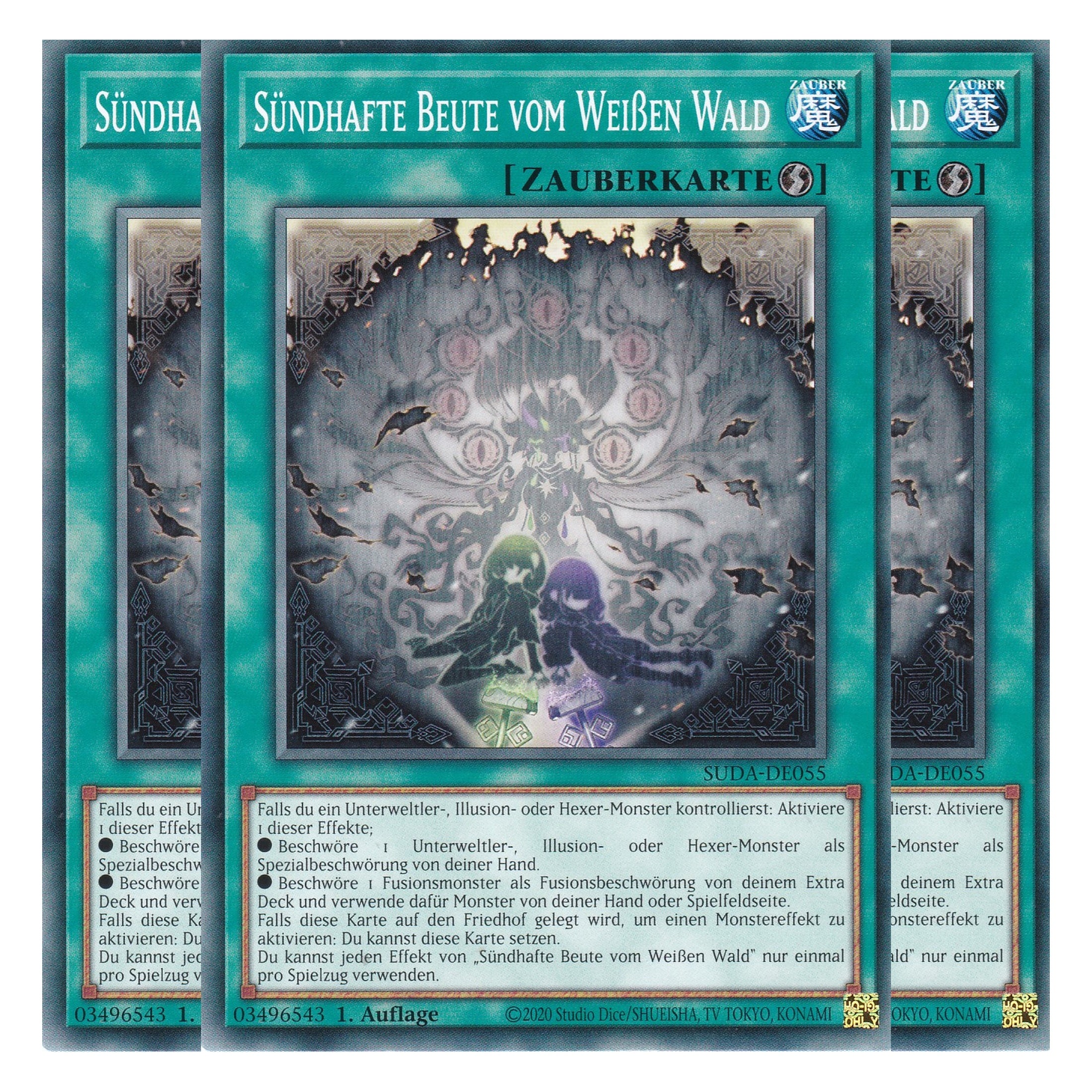 Sündhafte Beute vom Weißen Wald - SUDA-DE055 - Common - Deutsch - 1. Auflage - Supreme Darkness - Playset (3 Kopien) - Yu-Gi-Oh!