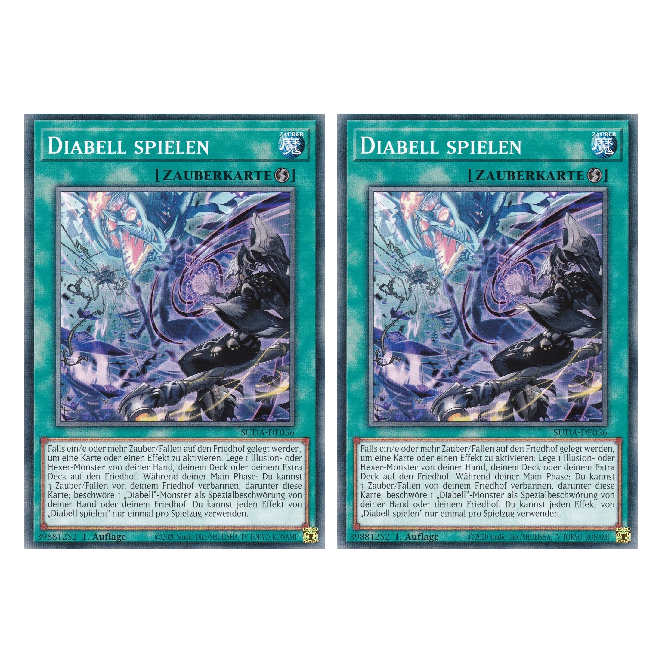 Diabell Spielen - SUDA-DE056 - Common - Deutsch - 1. Auflage - Supreme Darkness - Duo Set (2 Stück) - Yu-Gi-Oh!