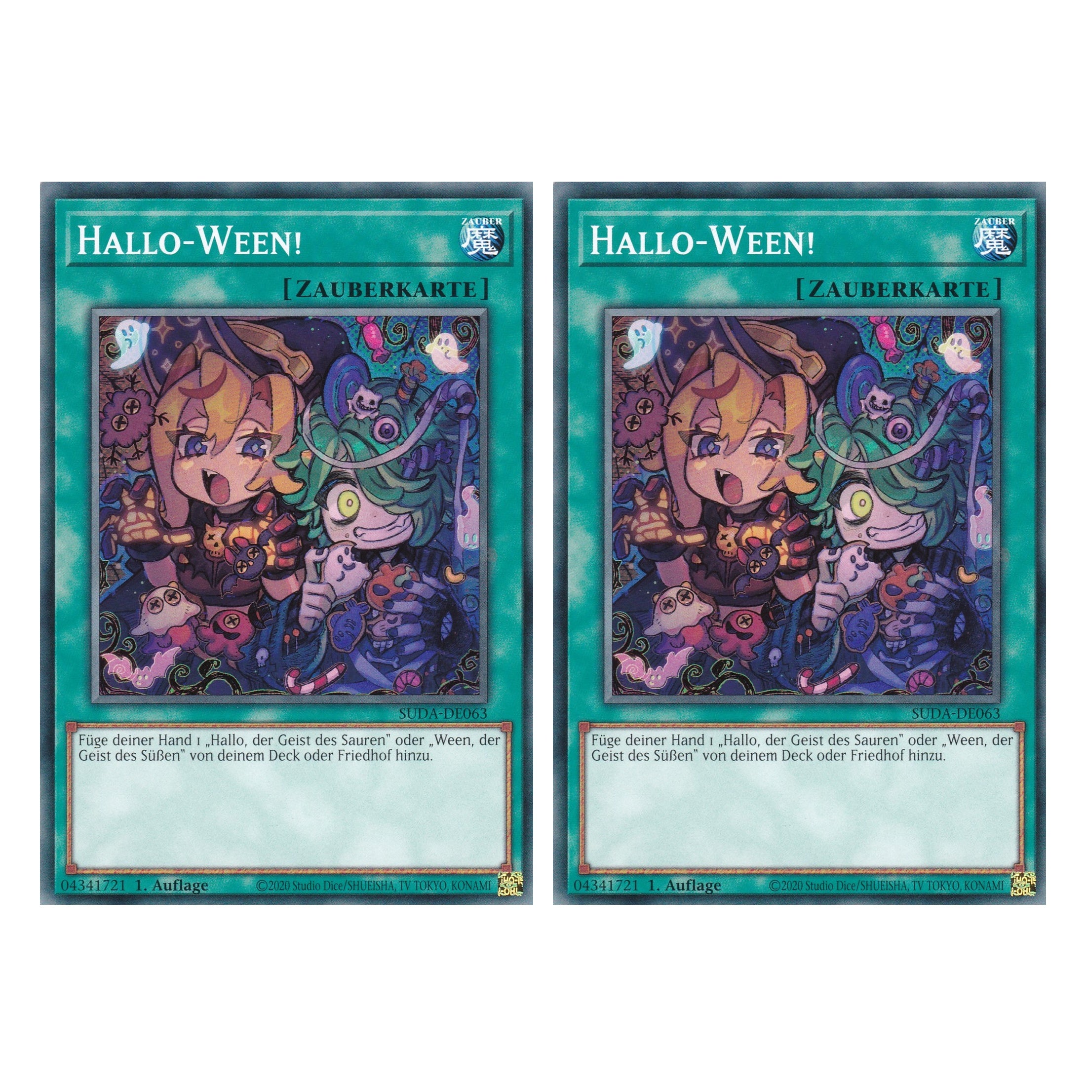 Hallo Ween - SUDA-DE063 - Common - Deutsch - 1. Auflage - Supreme Darkness - Duo Set (2 Stück) - Yu-Gi-Oh!