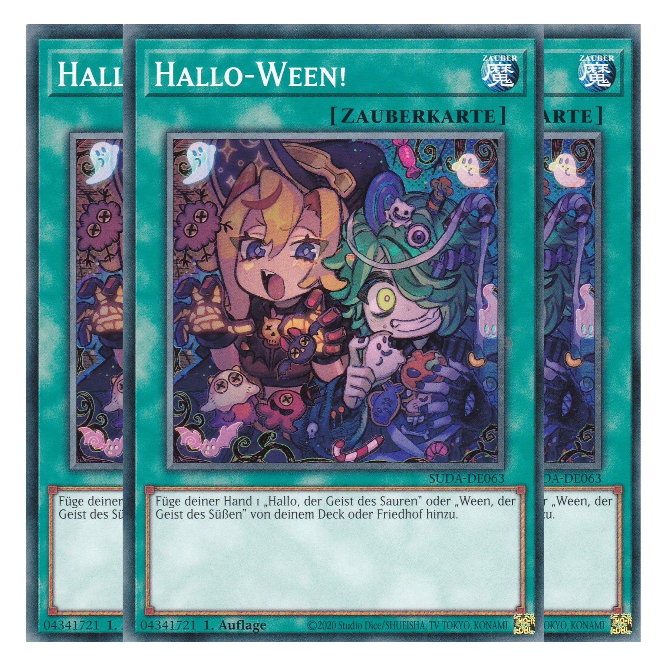 Hallo Ween - SUDA-DE063 - Common - Deutsch - 1. Auflage - Supreme Darkness - Playset (3 Kopien) - Yu-Gi-Oh!