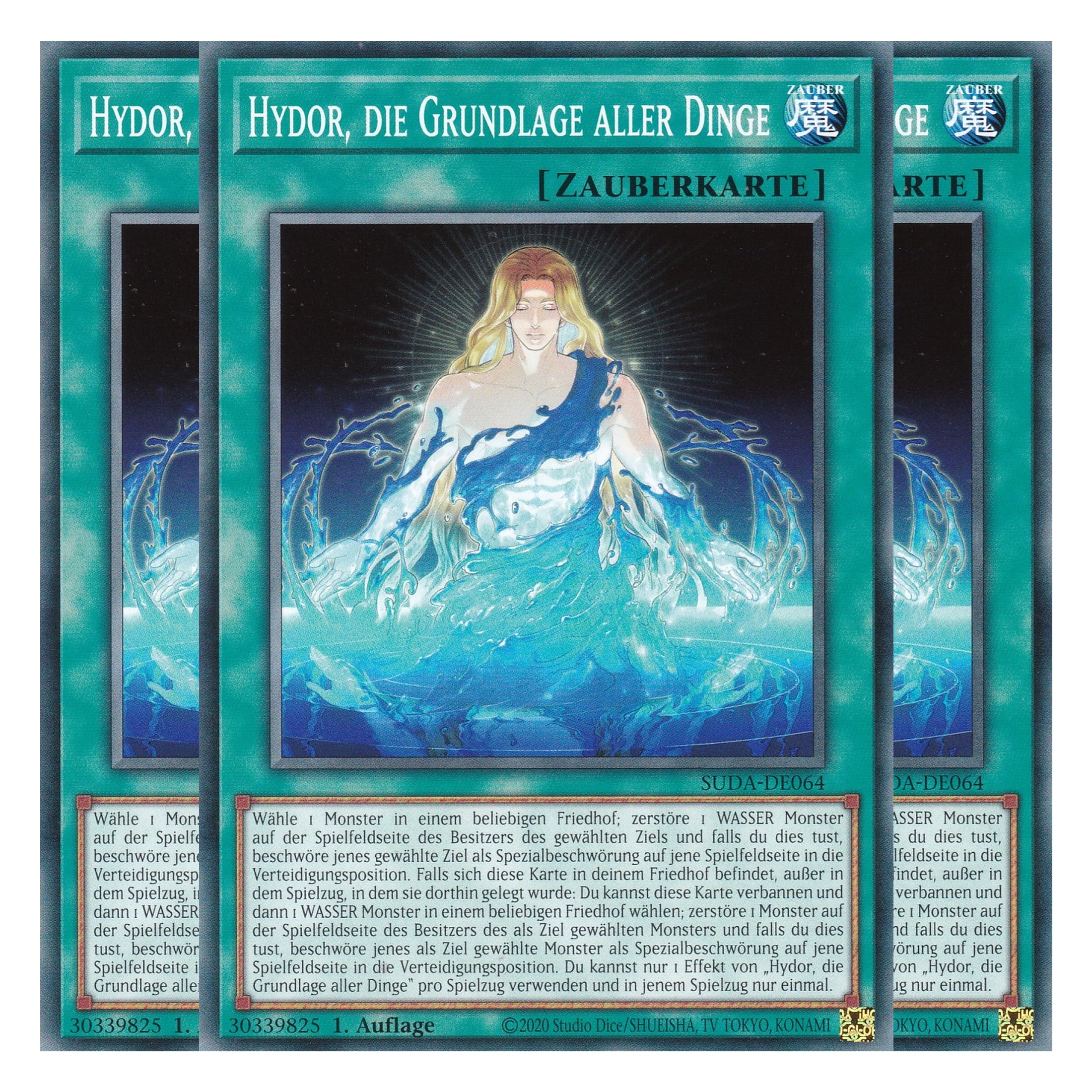 Hydor die Grundlage aller Dinge - SUDA-DE064 - Common - Deutsch - 1. Auflage - Supreme Darkness - Playset (3 Kopien) - Yu-Gi-Oh!