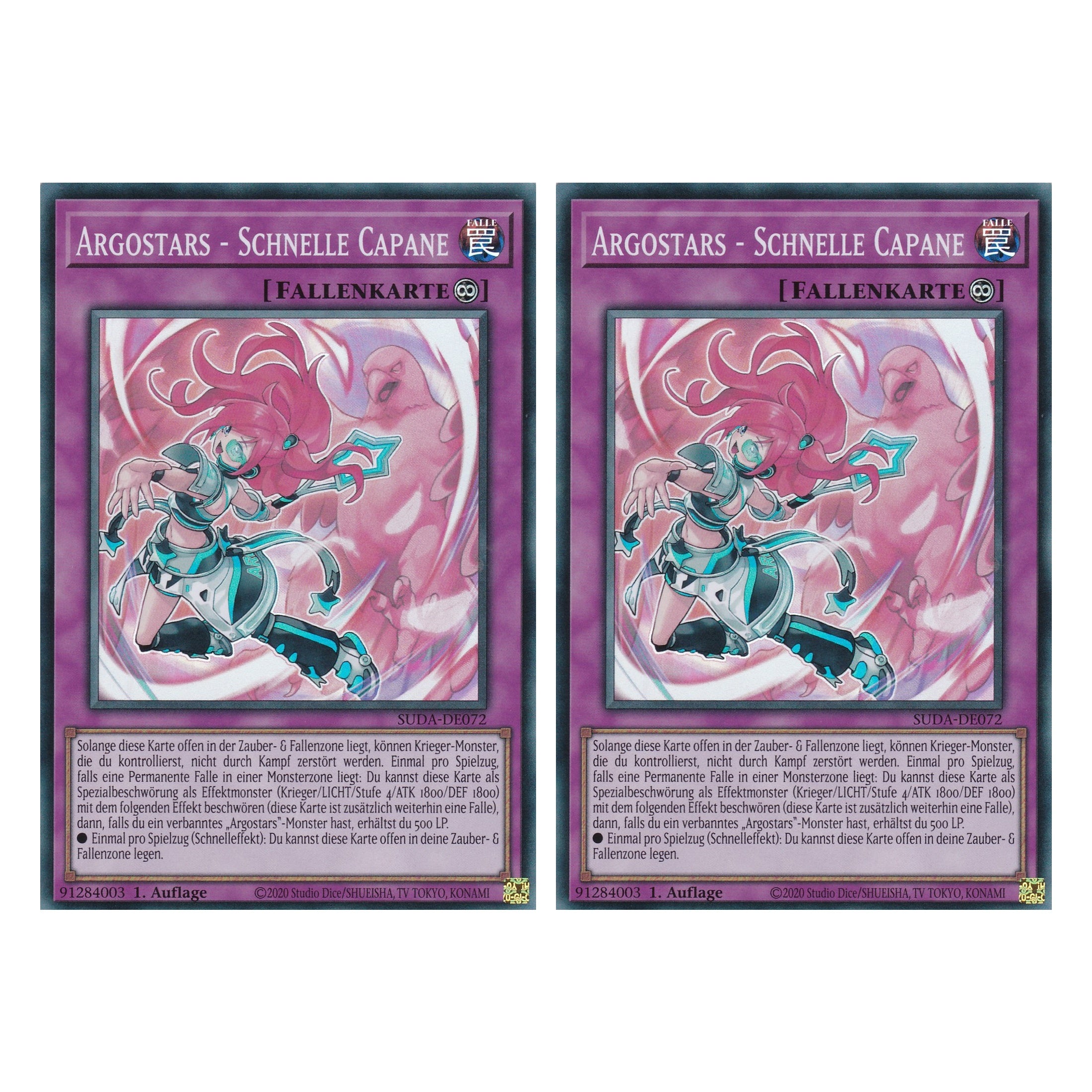 Argostars Schnele Capane - SUDA-DE072 - Super Rare - Deutsch - 1. Auflage - Supreme Darkness - Duo Set (2 Stück) - Yu-Gi-Oh!