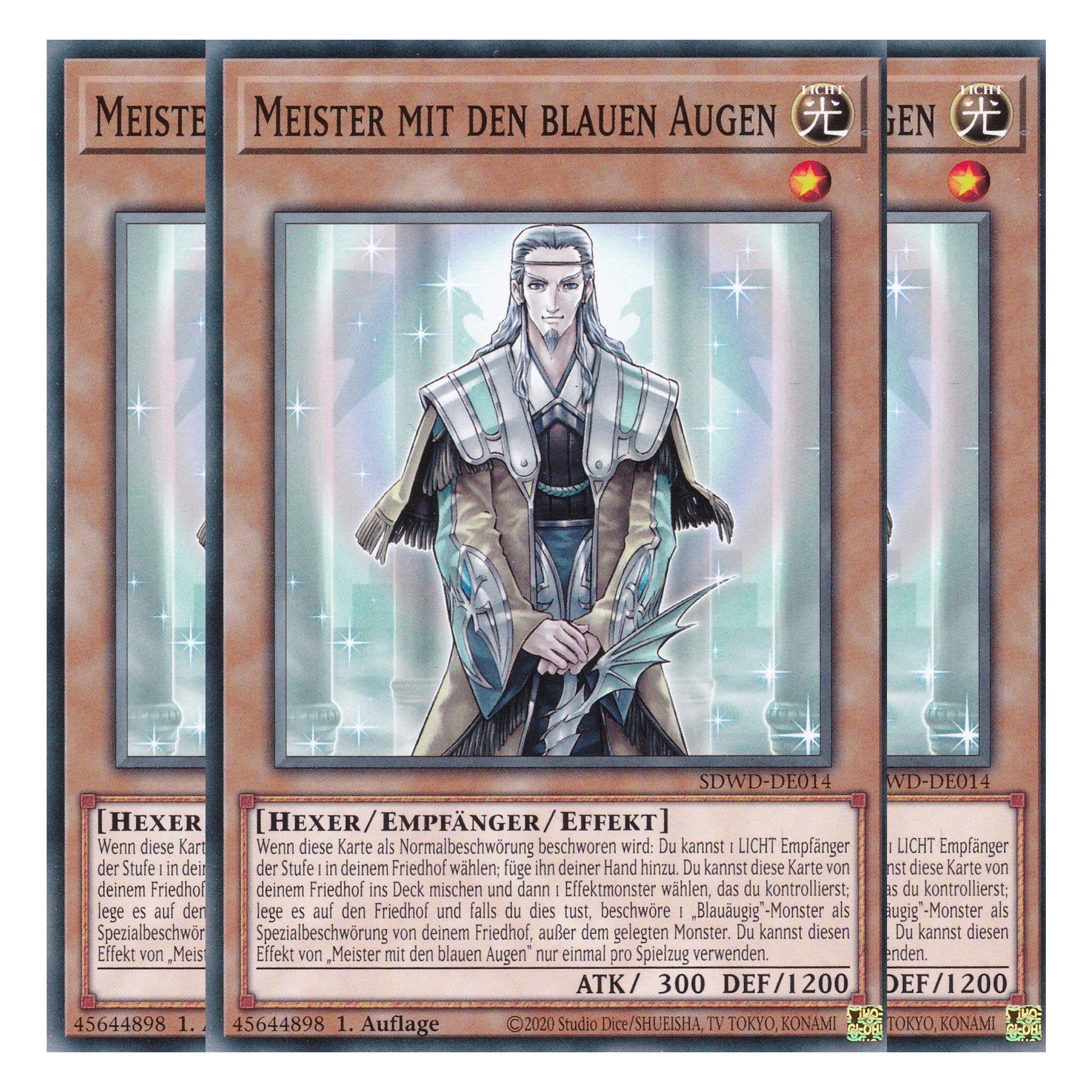 Meister mit den blauen Augen - SDWD-DE014 - Common - Deutsch - 1. Auflage - Structure Deck: Blue Eyes White Destiny - Playset (3 Kopien) - Yu-Gi-Oh!