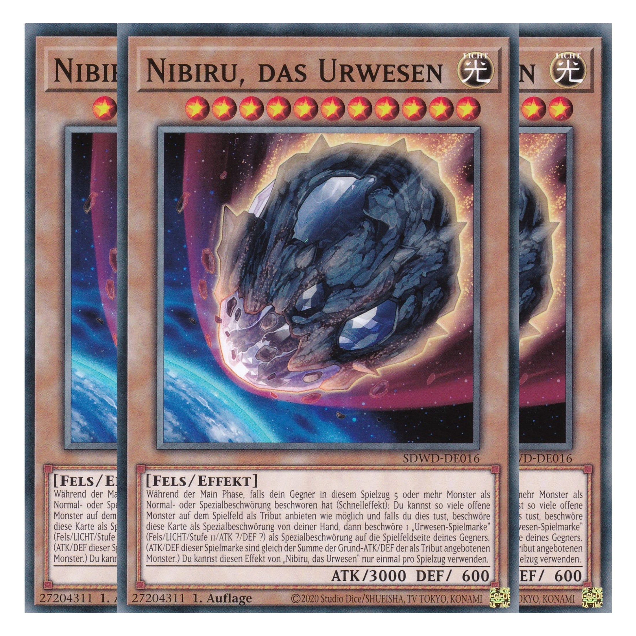 Nibiru, das Urwesen - SDWD-DE016 - Common - Deutsch - 1. Auflage - Structure Deck: Blue Eyes White Destiny - Playset (3 Kopien) - Yu-Gi-Oh!
