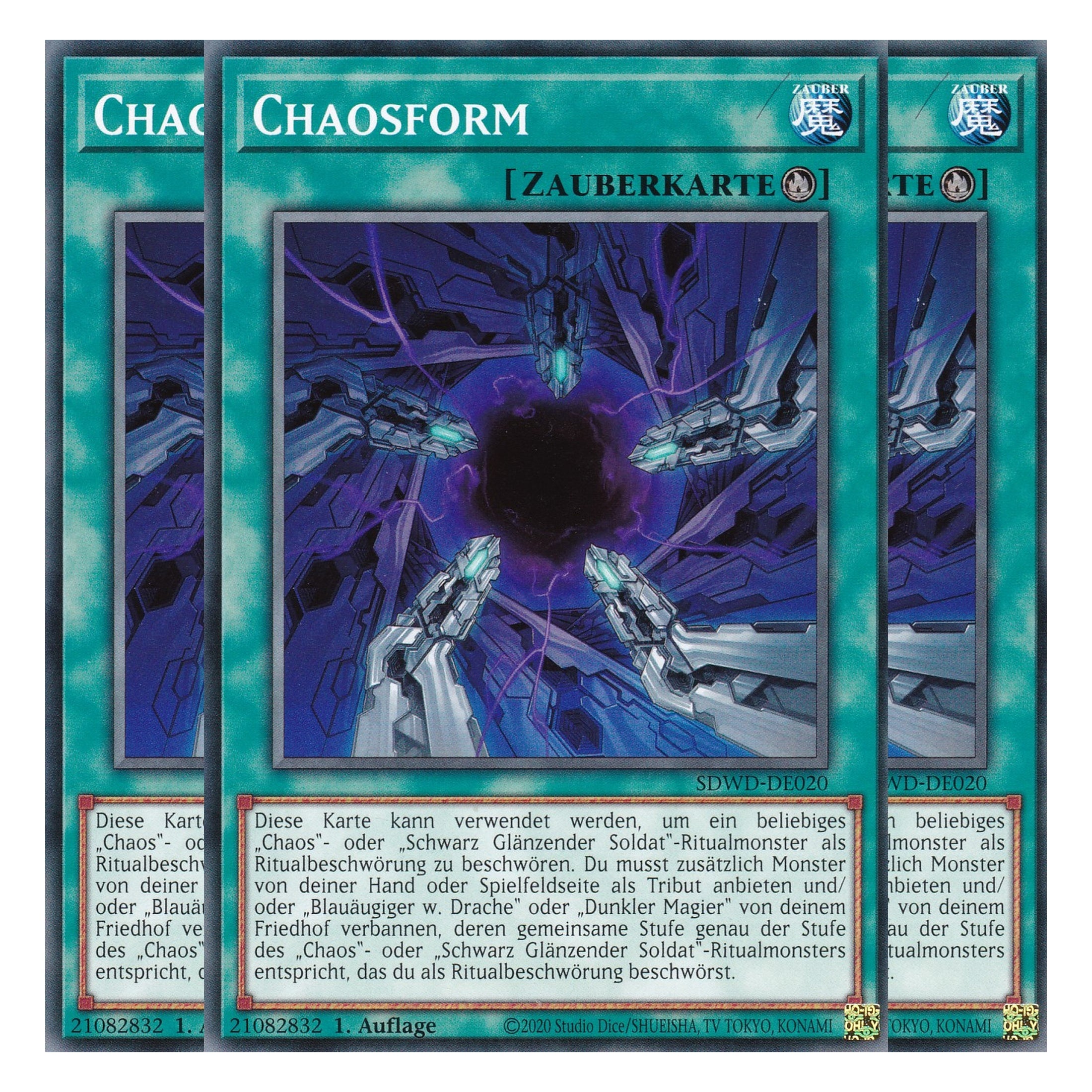 Chaosform - SDWD-DE020 - Common - Deutsch - 1. Auflage - Structure Deck: Blue Eyes White Destiny - Playset (3 Kopien) - Yu-Gi-Oh!