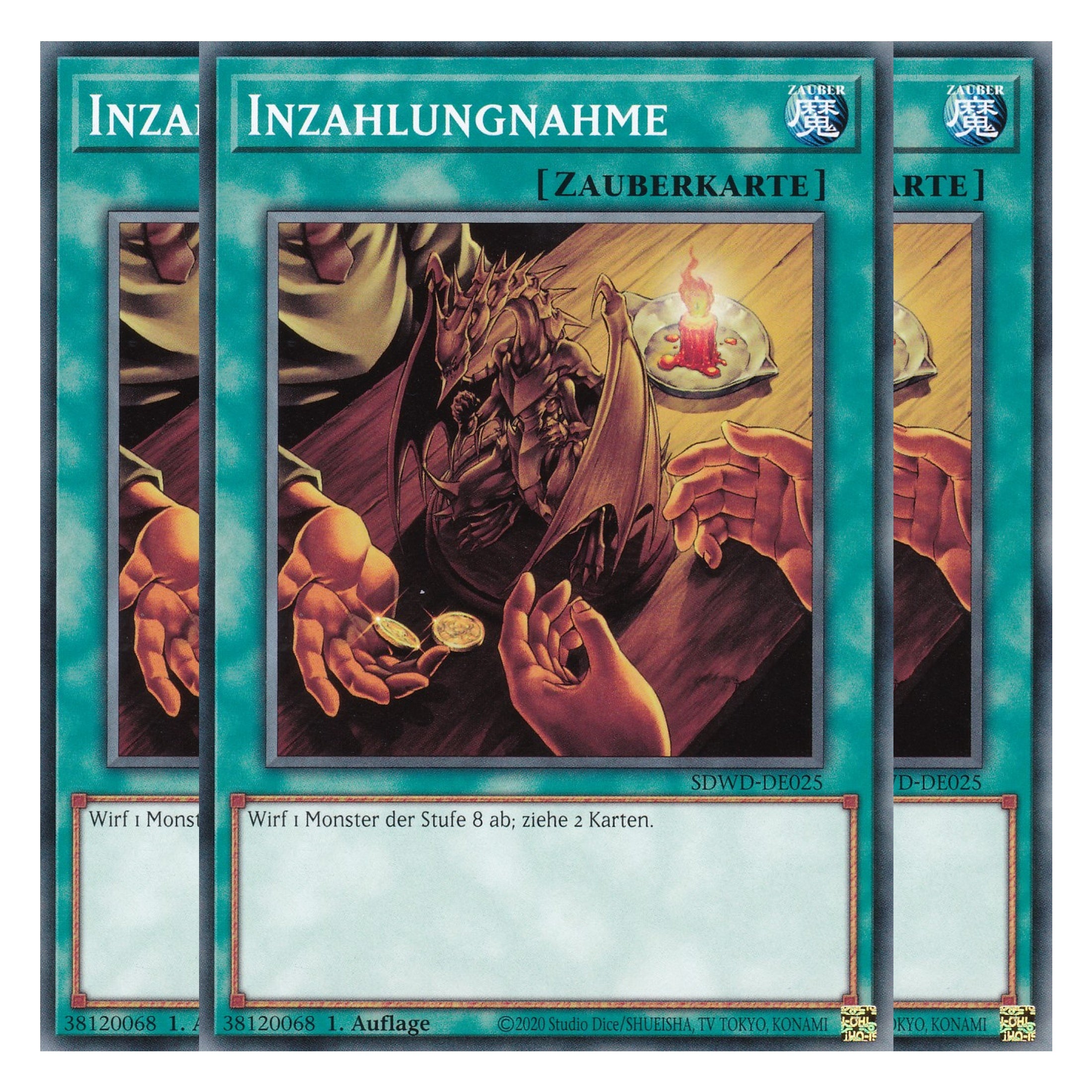 Inzahlungnahme - SDWD-DE025 - Common - Deutsch - 1. Auflage - Structure Deck: Blue Eyes White Destiny - Playset (3 Kopien) - Yu-Gi-Oh!