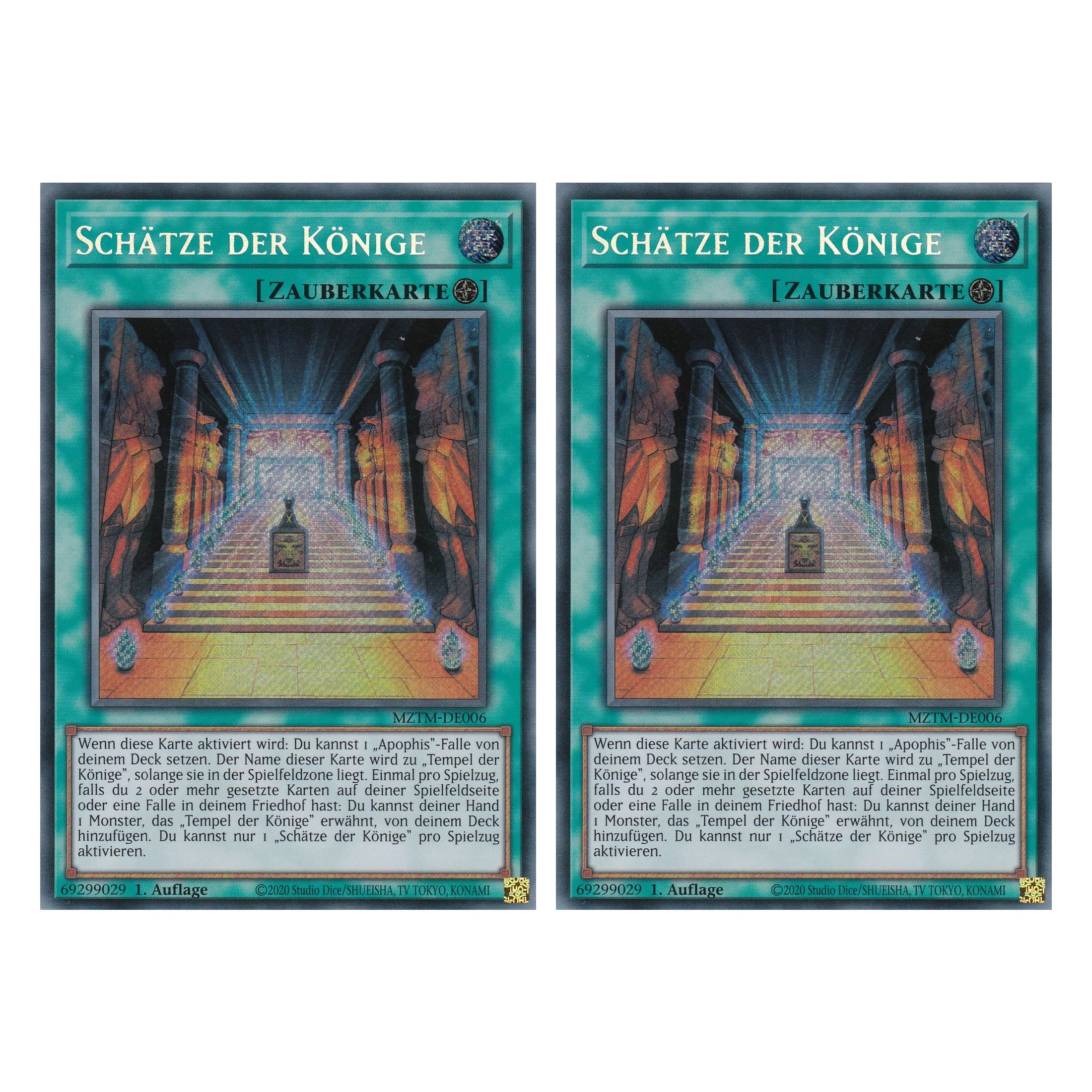 Schätze der Könige - MZTM-DE006 - Secret Rare - Deutsch - 1. Auflage - Maze of the Master - Duo Set (2 Stück) - Yu-Gi-Oh!