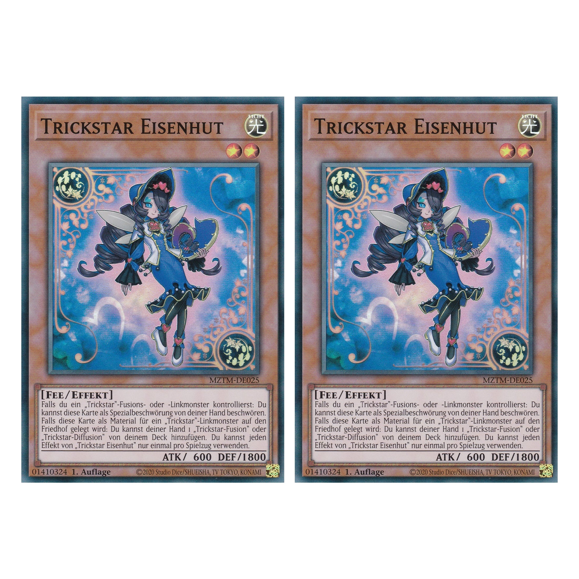 Trickstar Eisenhut - MZTM-DE025 - Super Rare - Deutsch - 1. Auflage - Maze of the Master - Duo Set (2 Stück) - Yu-Gi-Oh!