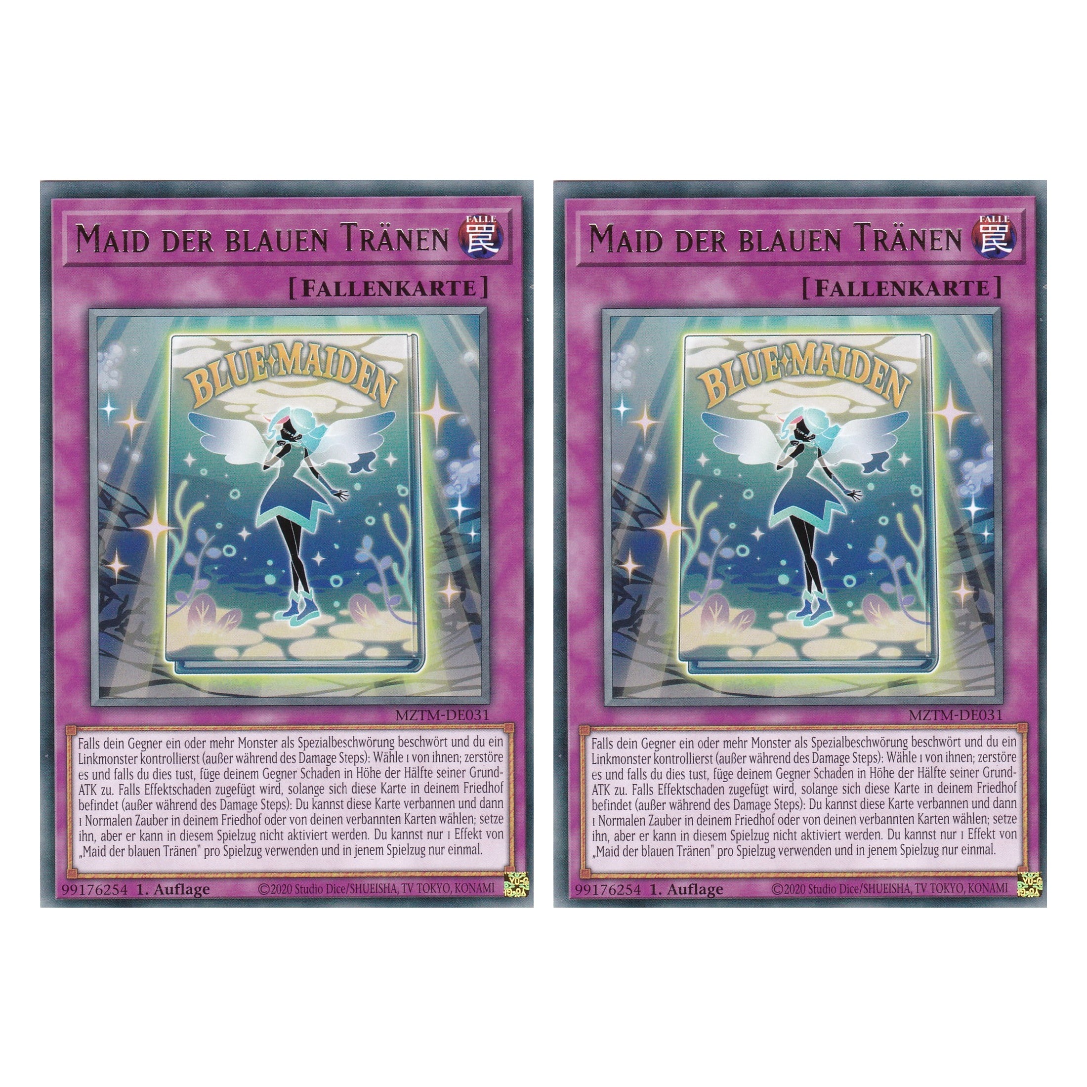 Maid der blauen Tränen - MZTM-DE031 - Rare - Deutsch - 1. Auflage - Maze of the Master - Duo Set (2 Stück) - Yu-Gi-Oh!