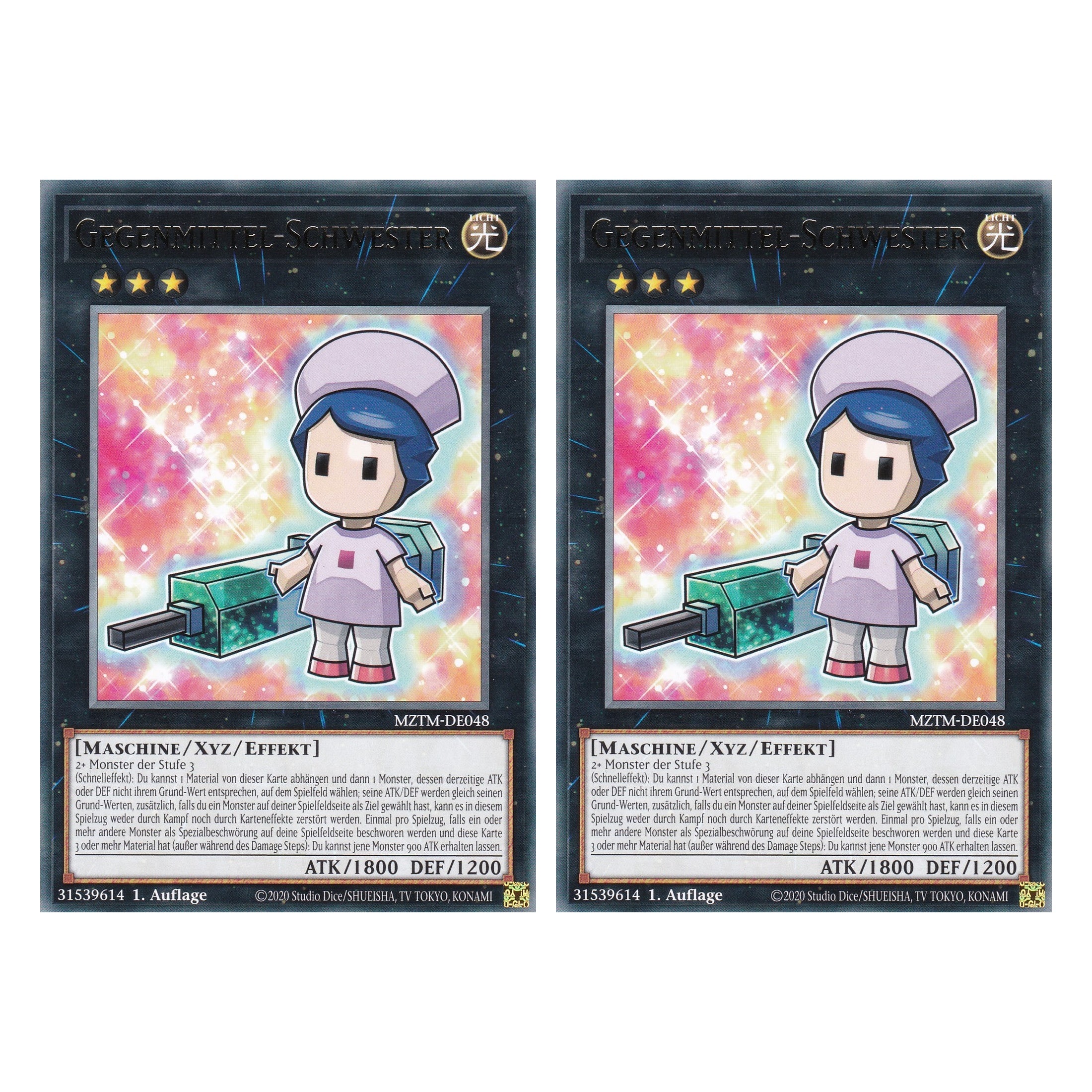 Gegenmittel-Schwester - MZTM-DE048 - Rare - Deutsch - 1. Auflage - Maze of the Master - Duo Set (2 Stück) - Yu-Gi-Oh!