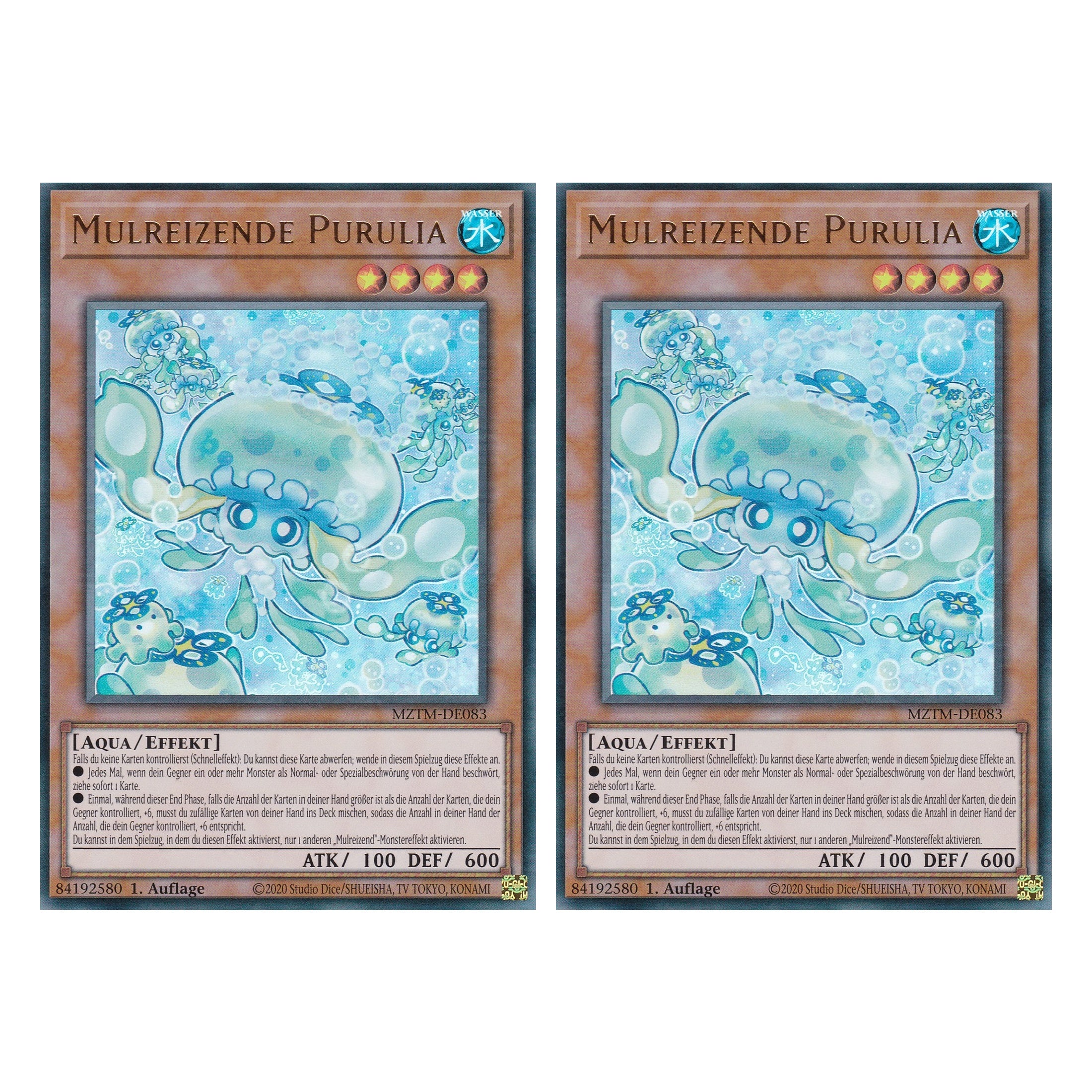 Mulreizende Purulia - MZTM-DE083 - Ultra Rare - Deutsch - 1. Auflage - Maze of the Master - Duo Set (2 Stück) - Yu-Gi-Oh!