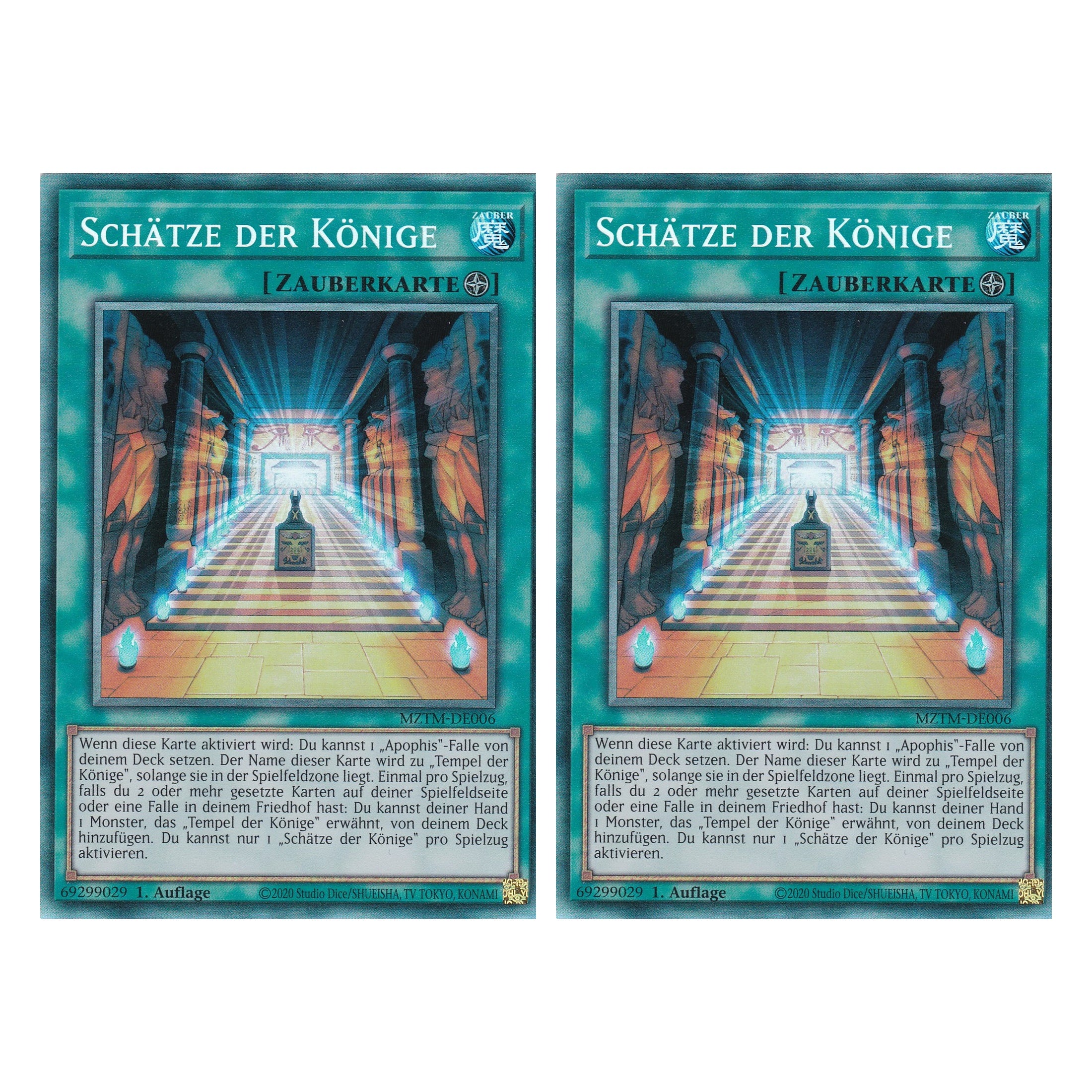 Schätze der Könige - MZTM-DE006 - Collector’s Rare - Deutsch - 1. Auflage - Maze of the Master - Duo Set (2 Stück) - Yu-Gi-Oh!