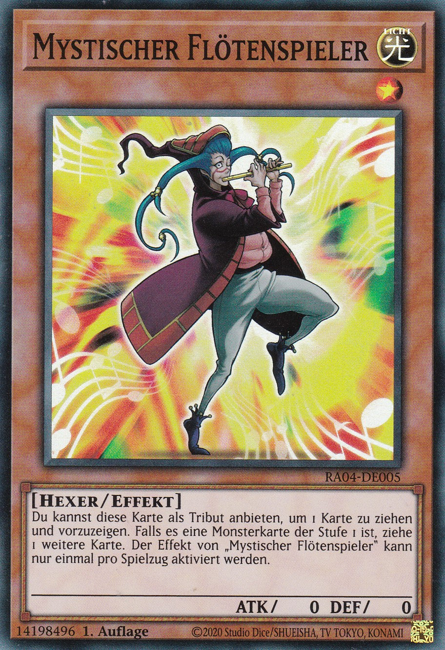 Mystischer Flötenspieler - RA04-DE005 - Super Rare - Deutsch - 1. Auflage - Quarter Century Stampede