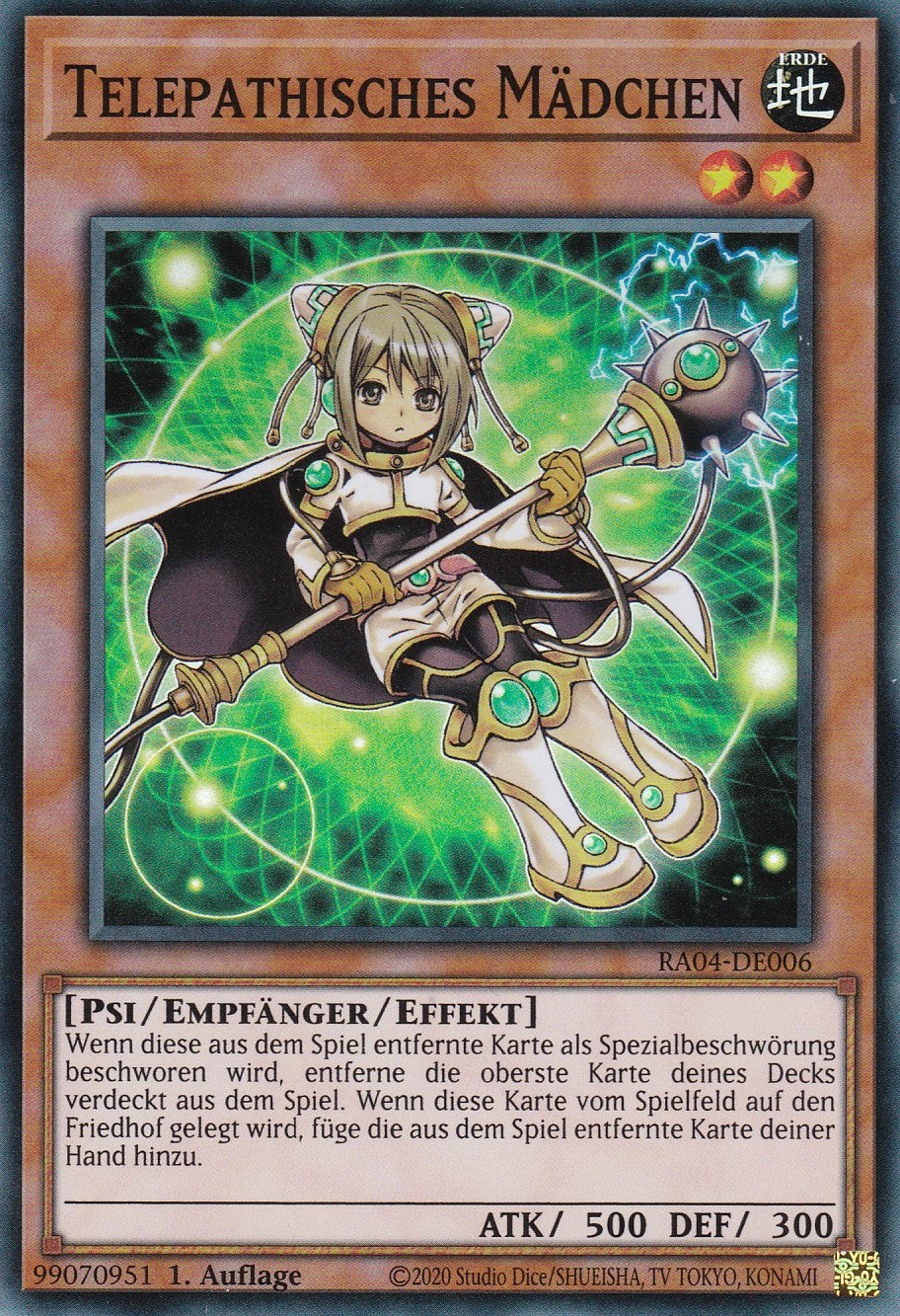 Telepathisches Mädchen - RA04-DE006 - Super Rare - Deutsch - 1. Auflage - Quarter Century Stampede