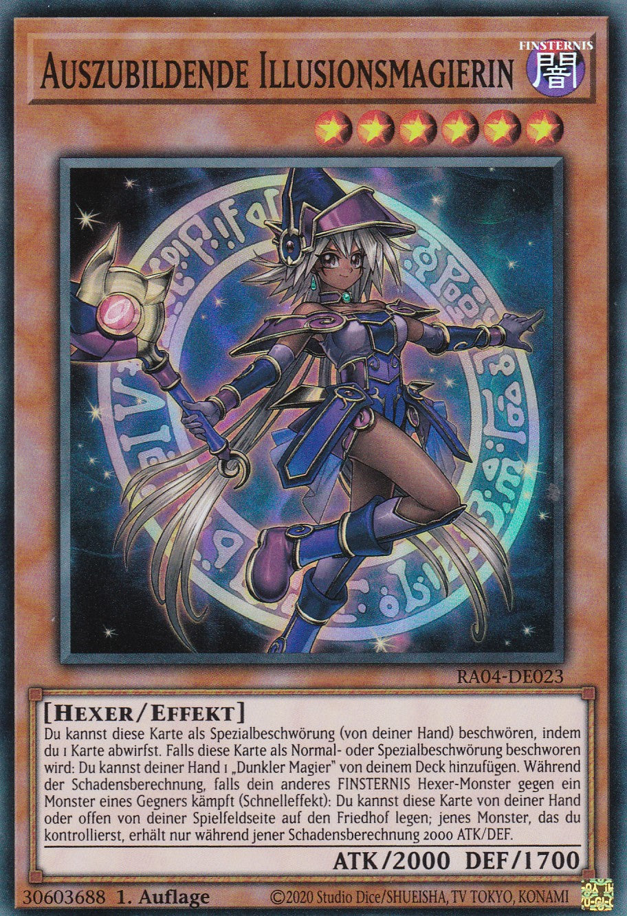 Auszubildende Illusionsmagierin - RA04-DE023 - Super Rare - Deutsch - 1. Auflage - Quarter Century Stampede