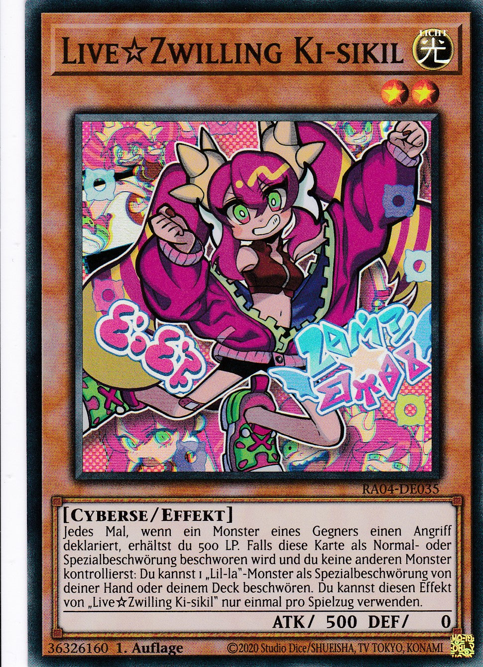 LiveTwin Ki-sikil - RA04-DE035 - Super Rare - Deutsch - 1. Auflage - Quarter Century Stampede