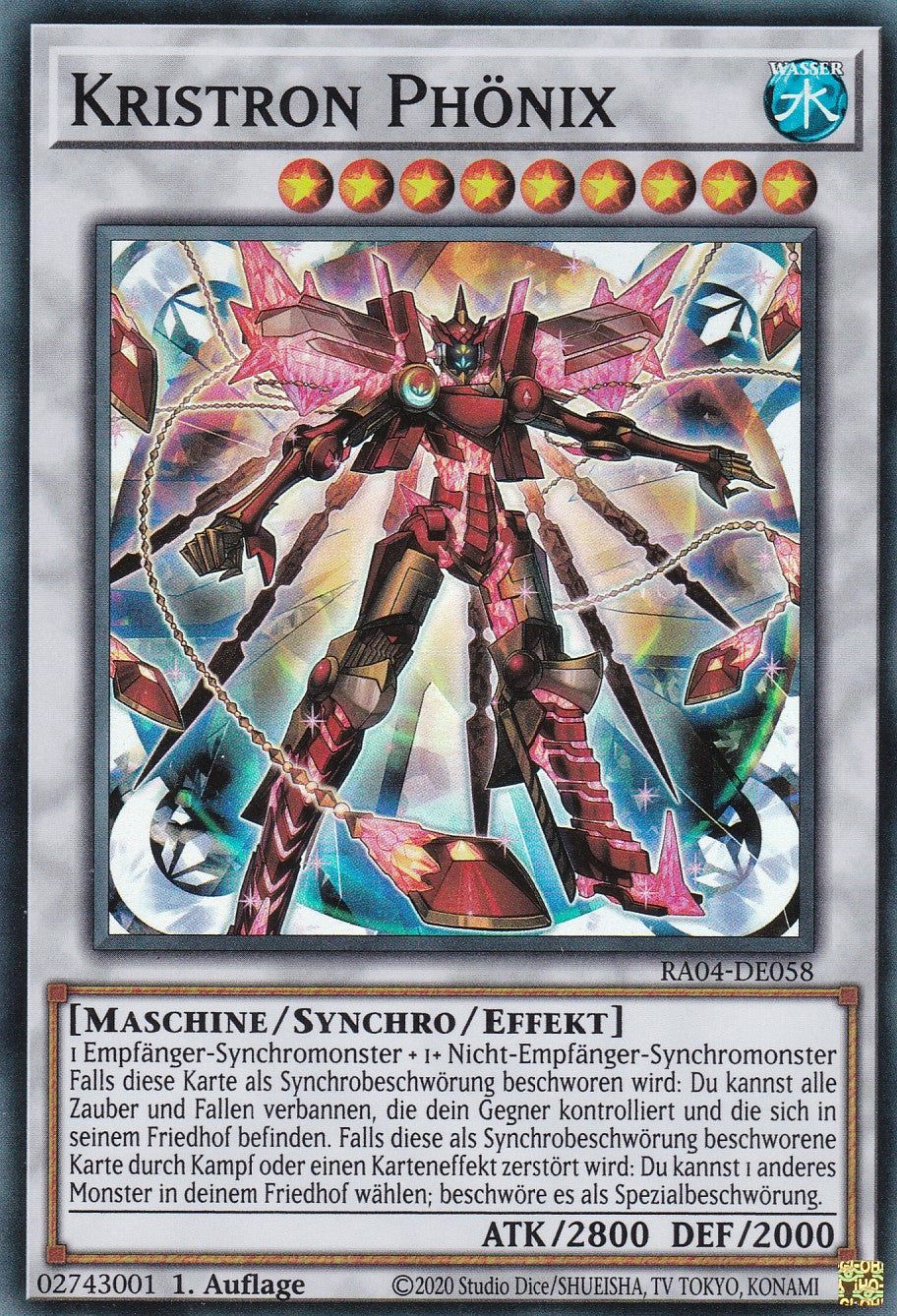 Kristron Phönix - RA04-DE058 - Super Rare - Deutsch - 1. Auflage - Quarter Century Stampede