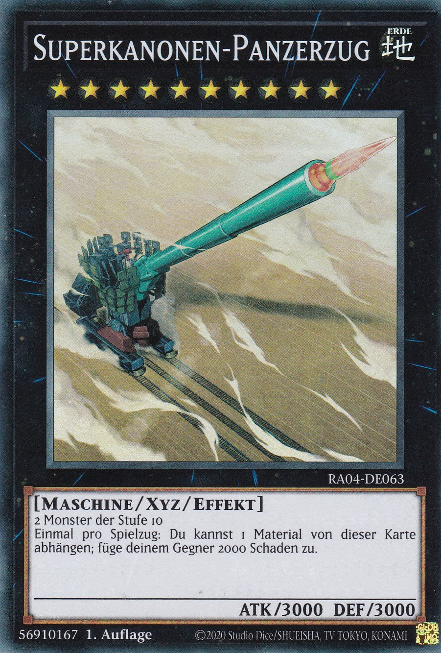 Superkanonen-Panzerzug - RA04-DE063 - Super Rare - Deutsch - 1. Auflage - Quarter Century Stampede