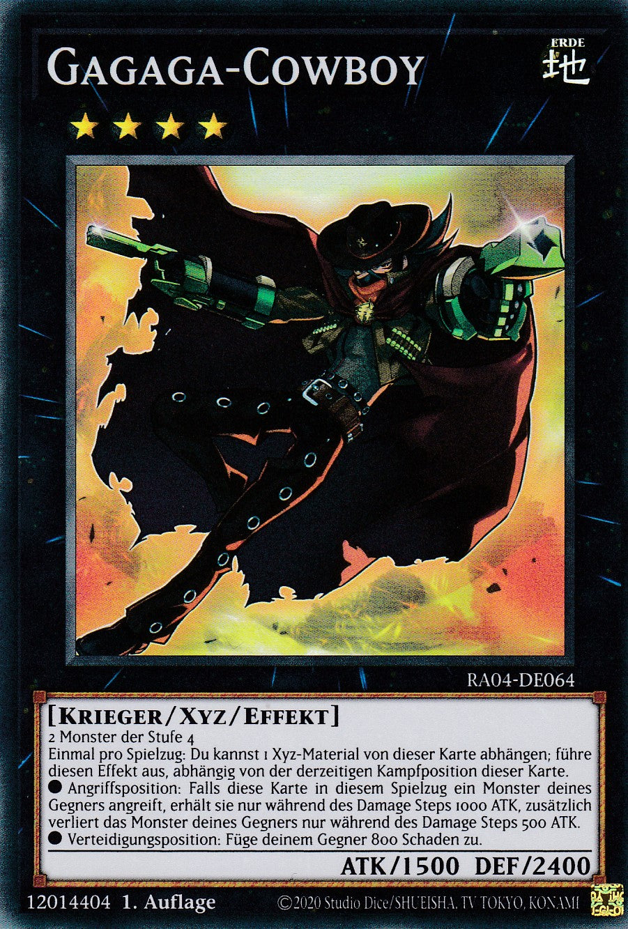 Gagaga-Cowboy - RA04-DE064 - Super Rare - Deutsch - 1. Auflage - Quarter Century Stampede