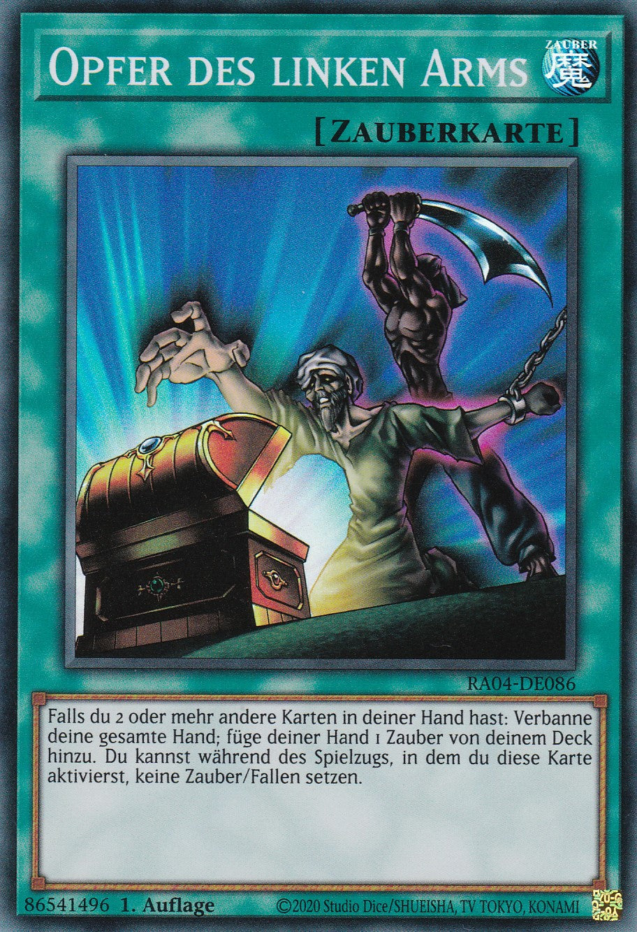 Opfer des linken Arms - RA04-DE086 - Super Rare - Deutsch - 1. Auflage - Quarter Century Stampede