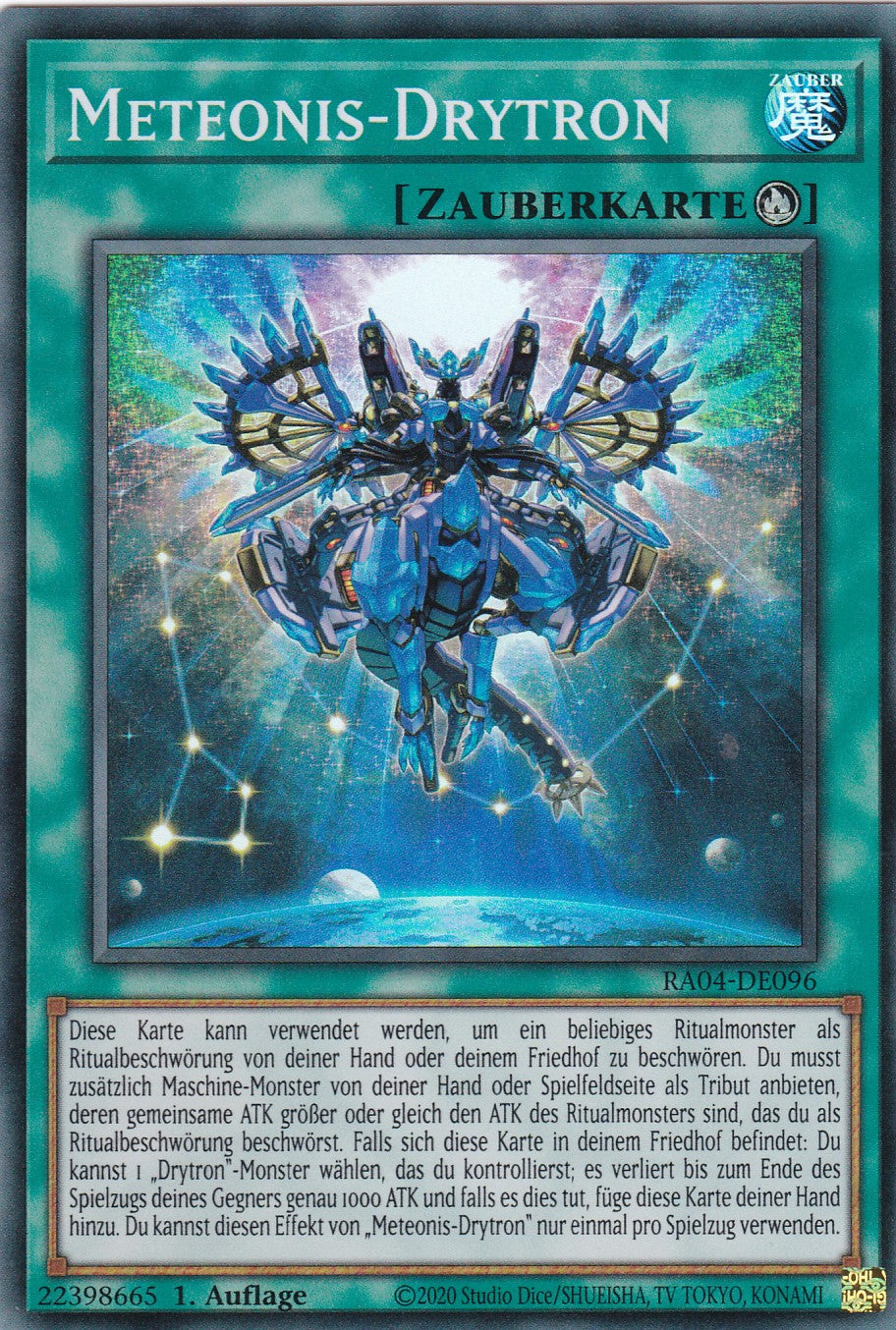 Meteonis-Drytron - RA04-DE096 - Super Rare - Deutsch - 1. Auflage - Quarter Century Stampede