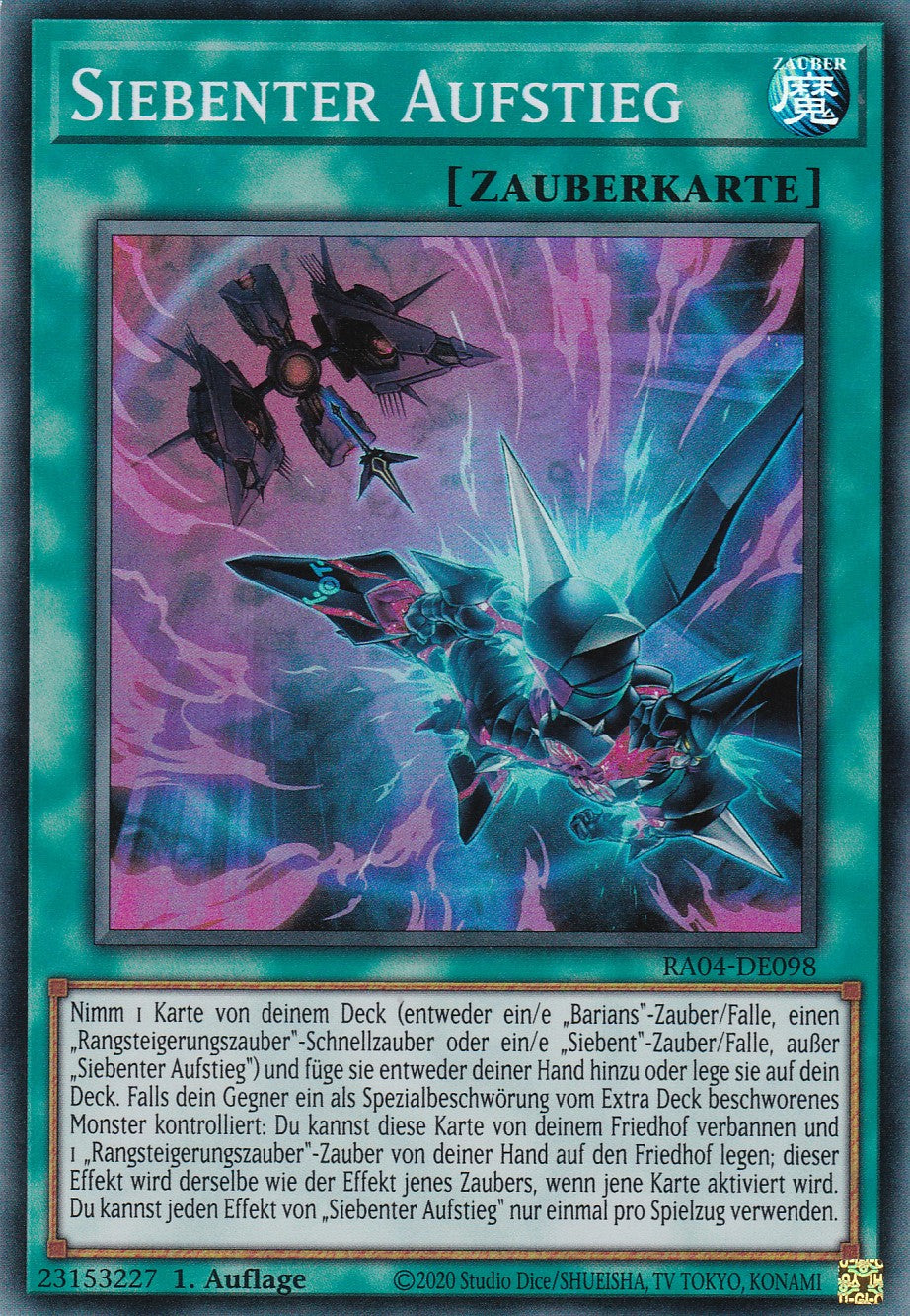 Siebenter Aufstieg - RA04-DE098 - Super Rare - Deutsch - 1. Auflage - Quarter Century Stampede