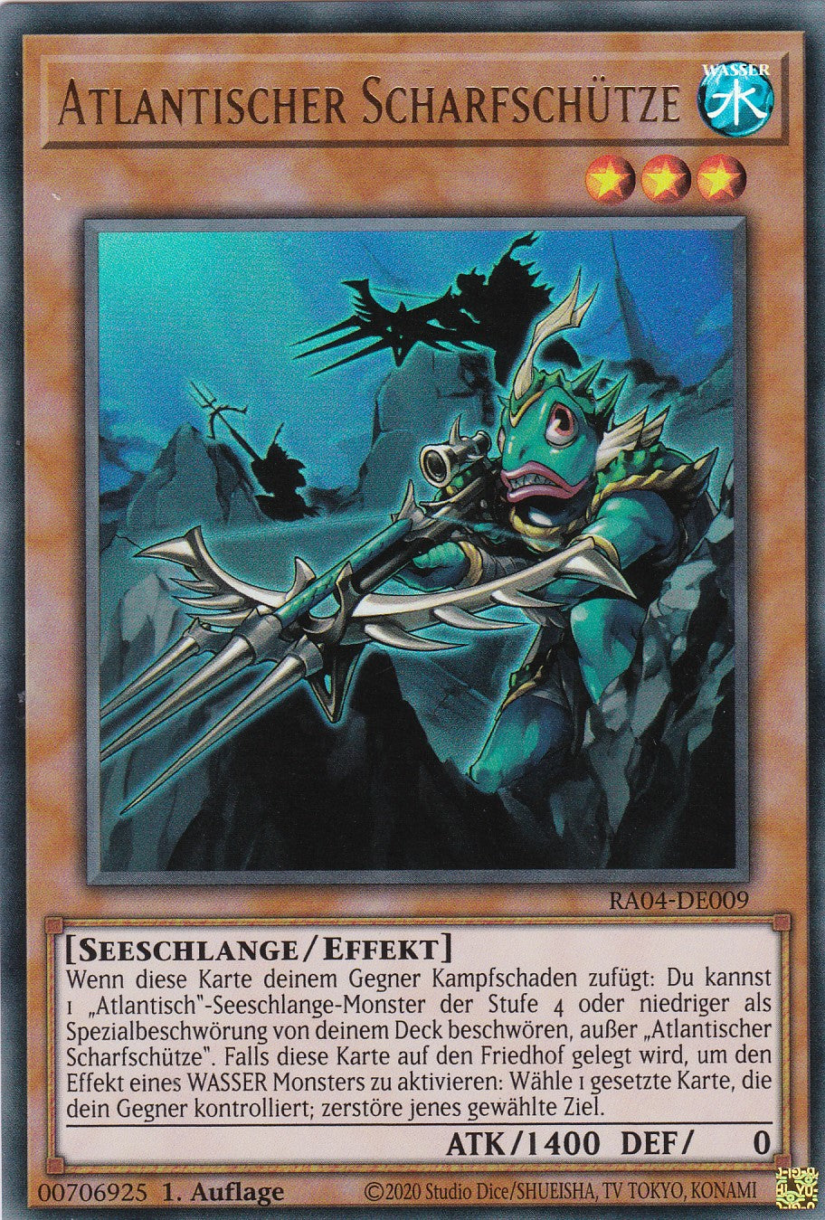 Atlantischer Scharfschütze - RA04-DE009 - Ultra Rare - Deutsch - 1. Auflage - Quarter Century Stampede