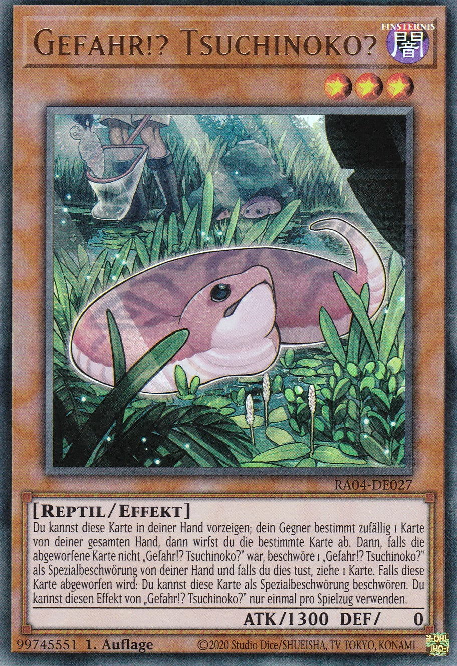 Gefahr!? Tsuchinoko? - RA04-DE027 - Ultra Rare - Deutsch - 1. Auflage - Quarter Century Stampede