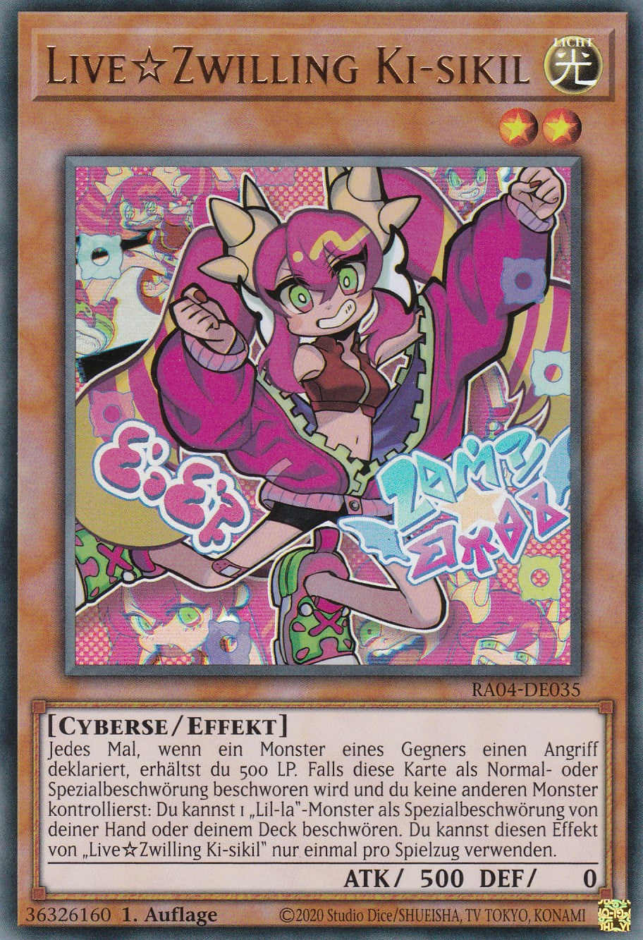 LiveTwin Ki-sikil - RA04-DE035 - Ultra Rare - Deutsch - 1. Auflage - Quarter Century Stampede