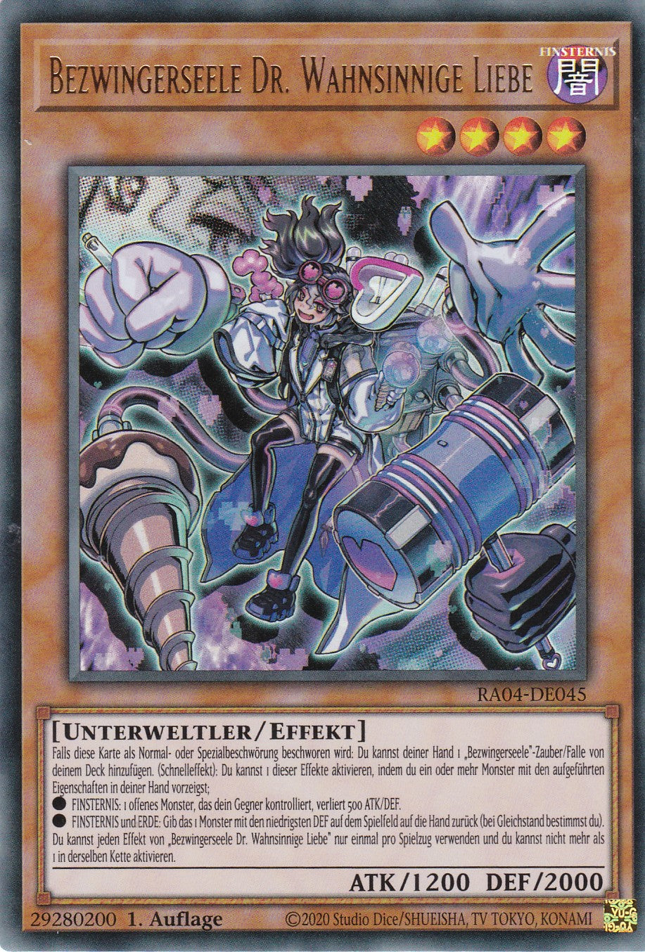 Bezwingerseele Dr. Wahnsinnige Liebe - RA04-DE045 - Ultra Rare - Deutsch - 1. Auflage - Quarter Century Stampede