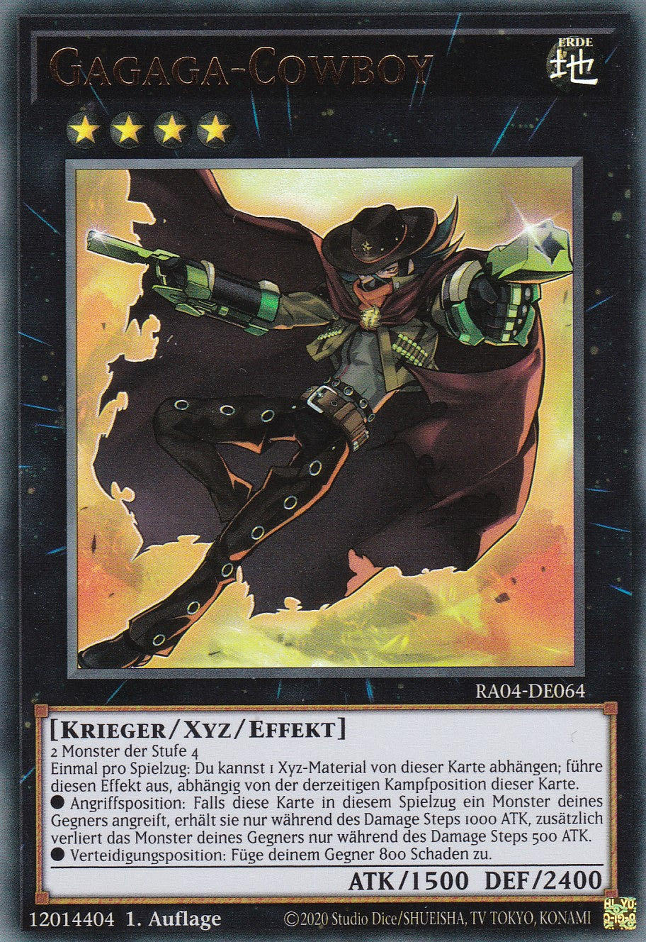Gagaga-Cowboy - RA04-DE064 - Ultra Rare - Deutsch - 1. Auflage - Quarter Century Stampede