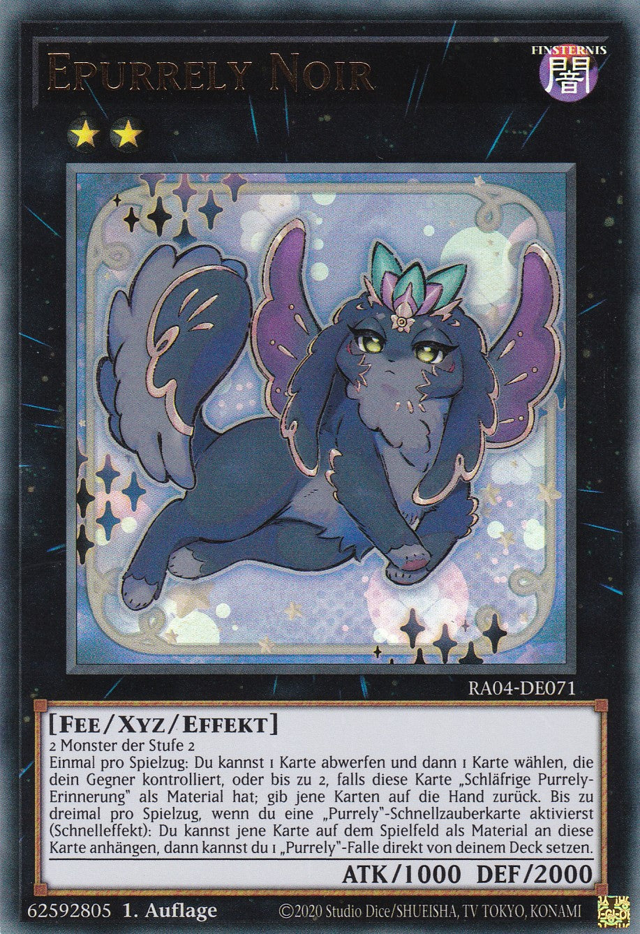 Epurrely Noir - RA04-DE071 - Ultra Rare - Deutsch - 1. Auflage - Quarter Century Stampede