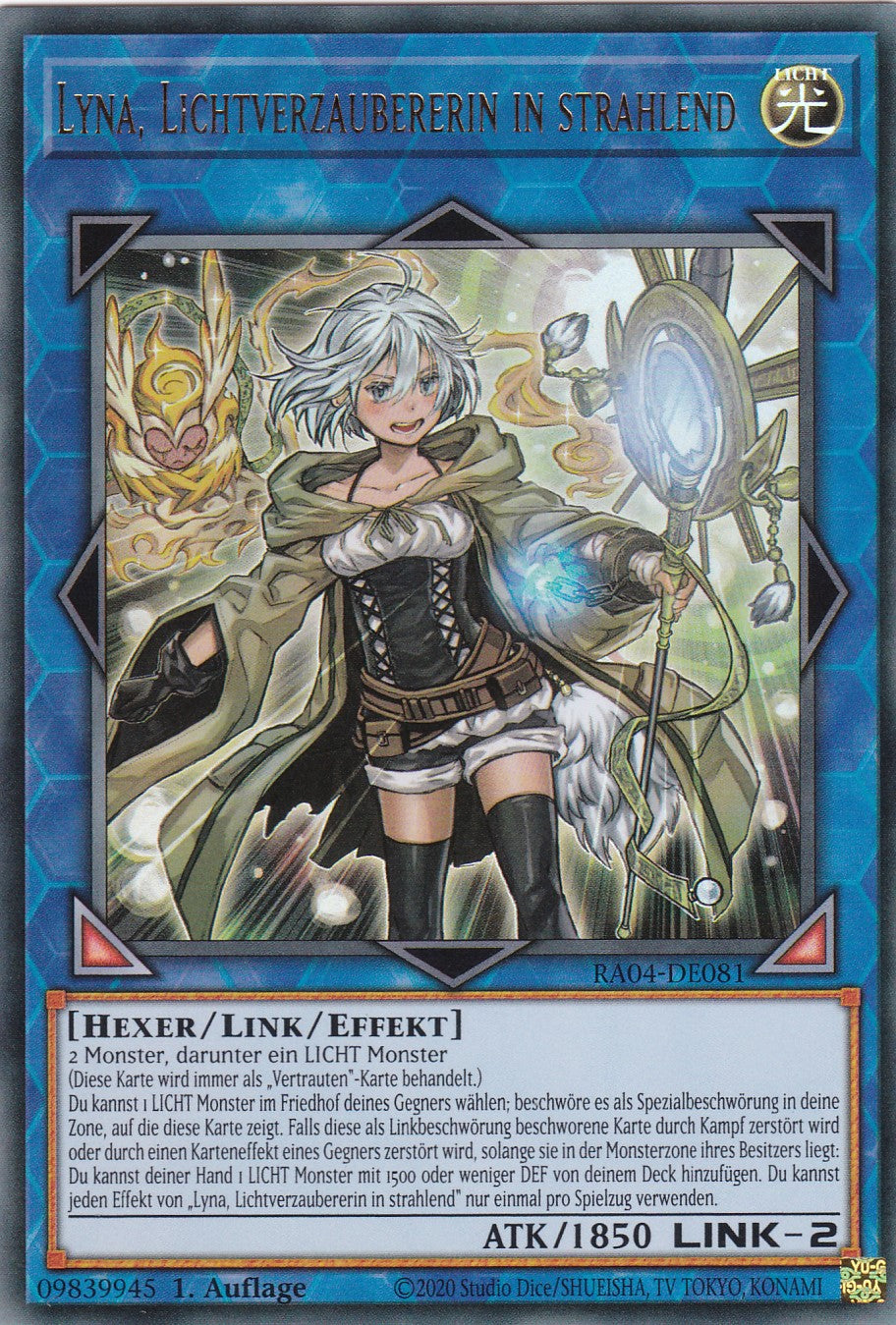 Lyna, Lichtverzaubererin in strahlend - RA04-DE081 - Ultra Rare - Deutsch - 1. Auflage - Quarter Century Stampede
