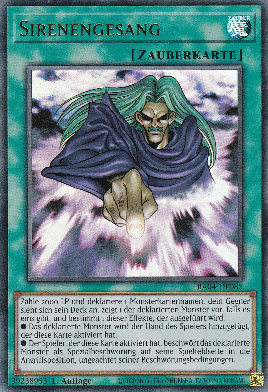 Sirenengesang - RA04-DE085 - Ultra Rare - Deutsch - 1. Auflage - Quarter Century Stampede