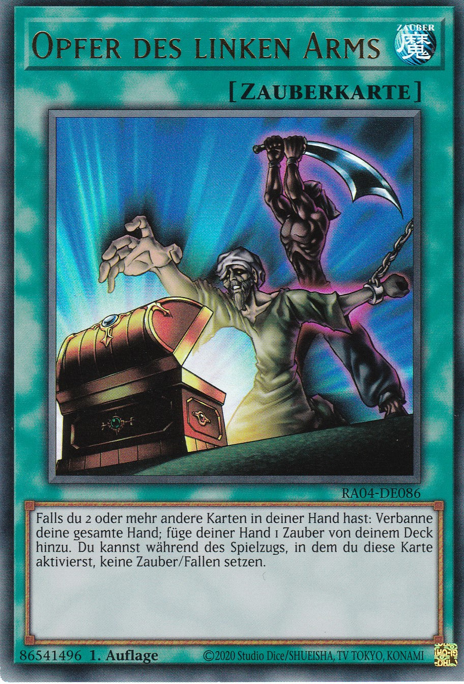 Opfer des linken Arms - RA04-DE086 - Ultra Rare - Deutsch - 1. Auflage - Quarter Century Stampede