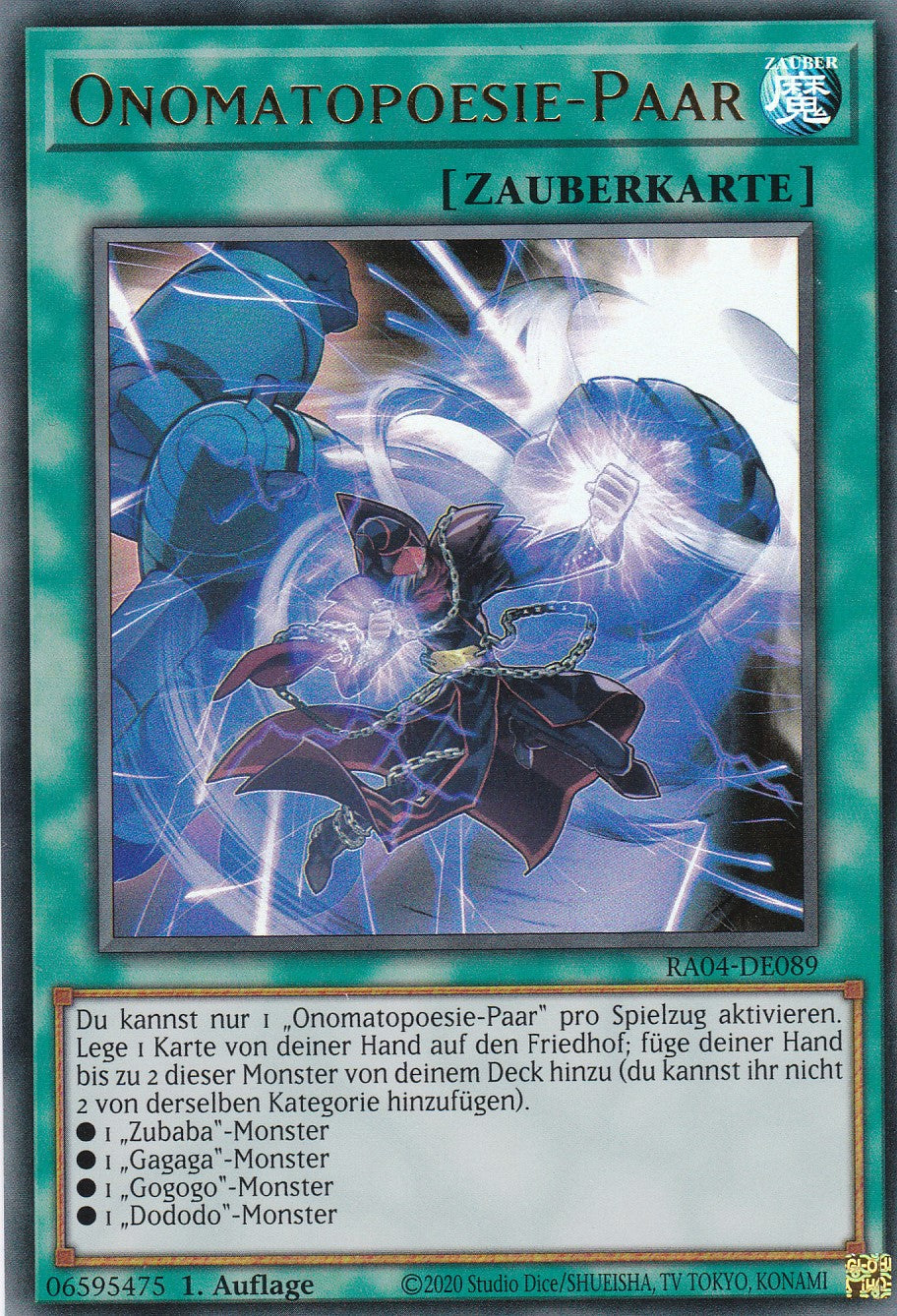 Onomatopoesie-Paar - RA04-DE089 - Ultra Rare - Deutsch - 1. Auflage - Quarter Century Stampede