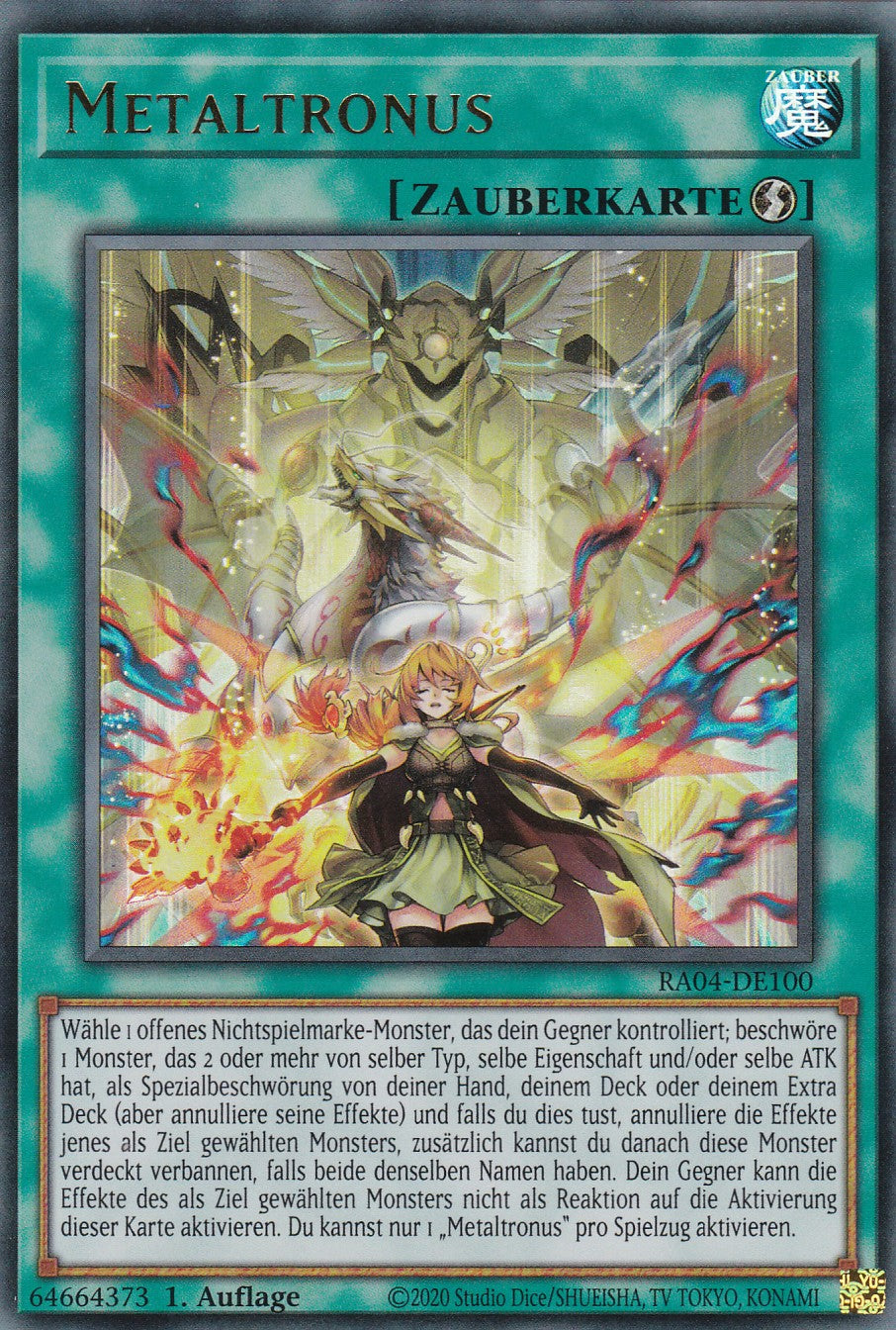 Metaltronus - RA04-DE100 - Ultra Rare - Deutsch - 1. Auflage - Quarter Century Stampede