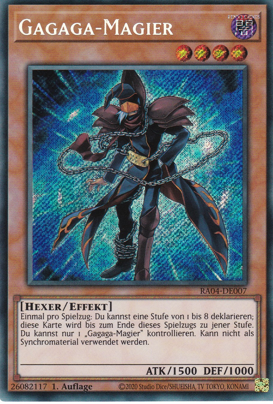 Gagaga-Magier - RA04-DE007 - Secret Rare - Deutsch - 1. Auflage - Quarter Century Stampede
