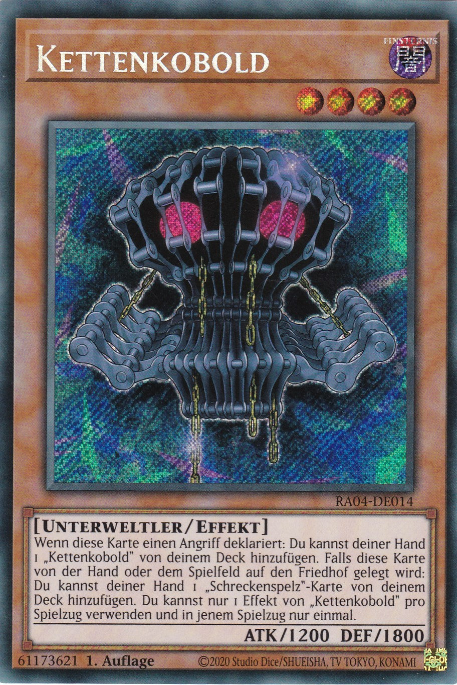 Kettenkobold - RA04-DE014 - Secret Rare - Deutsch - 1. Auflage - Quarter Century Stampede