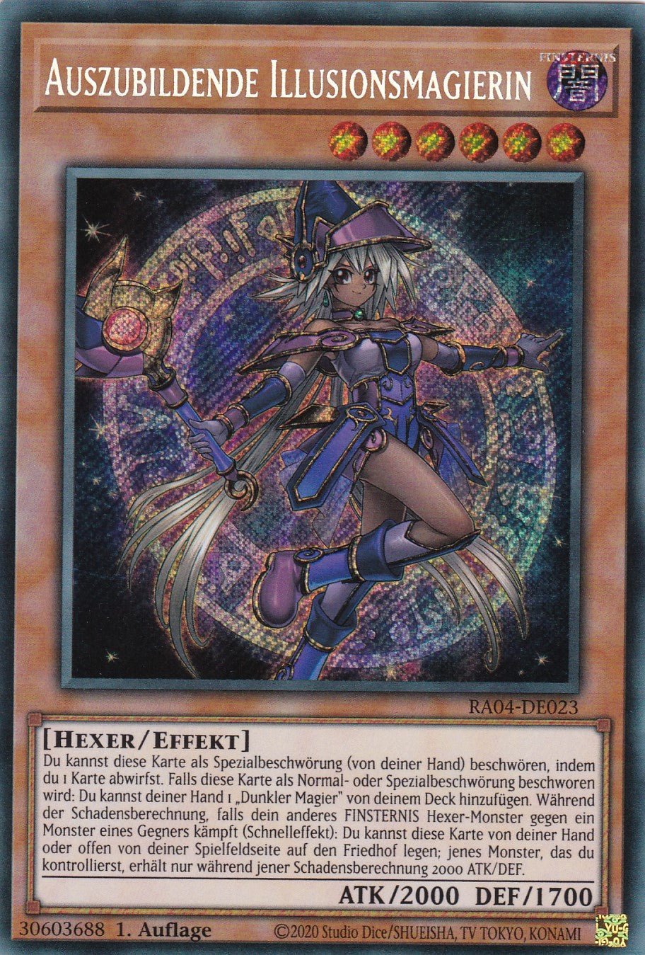 Auszubildende Illusionsmagierin - RA04-DE023 - Secret Rare - Deutsch - 1. Auflage - Quarter Century Stampede