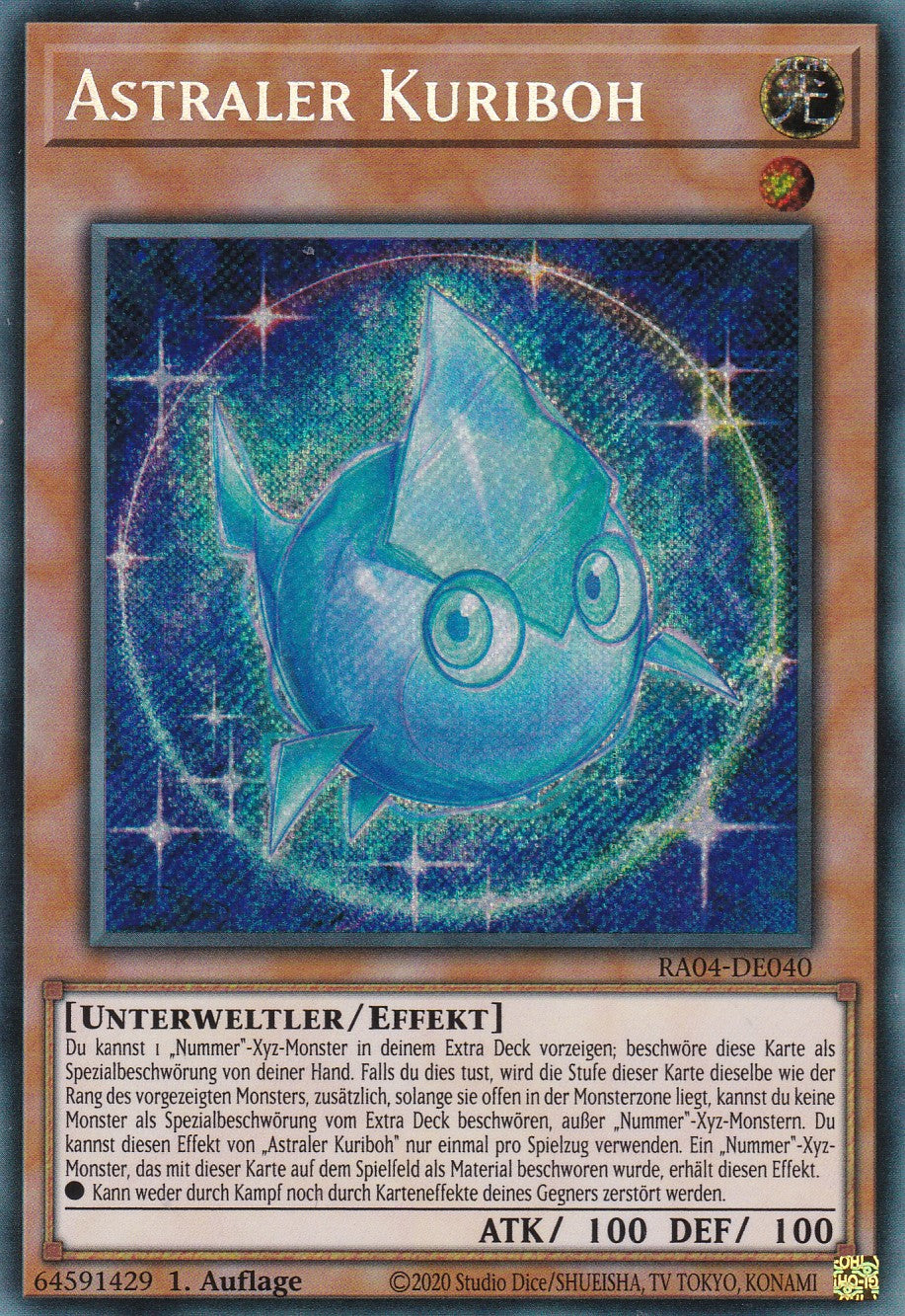 Astraler Kuriboh - RA04-DE040 - Secret Rare - Deutsch - 1. Auflage - Quarter Century Stampede