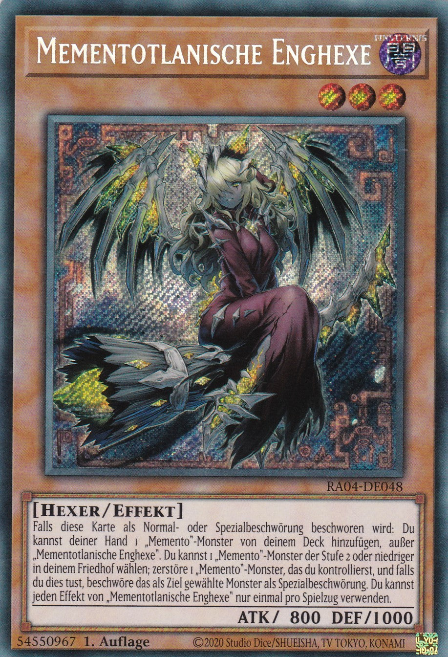 Mementotlanische Enghexe - RA04-DE048 - Secret Rare - Deutsch - 1. Auflage - Quarter Century Stampede
