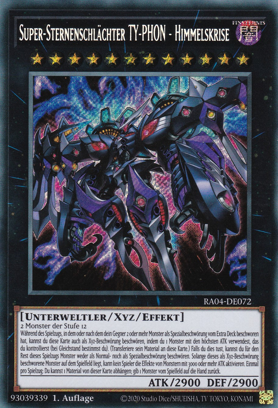 Super-Sternenschlächter TY-PHON - Himmelskrise - RA04-DE072 - Secret Rare - Deutsch - 1. Auflage - Quarter Century Stampede