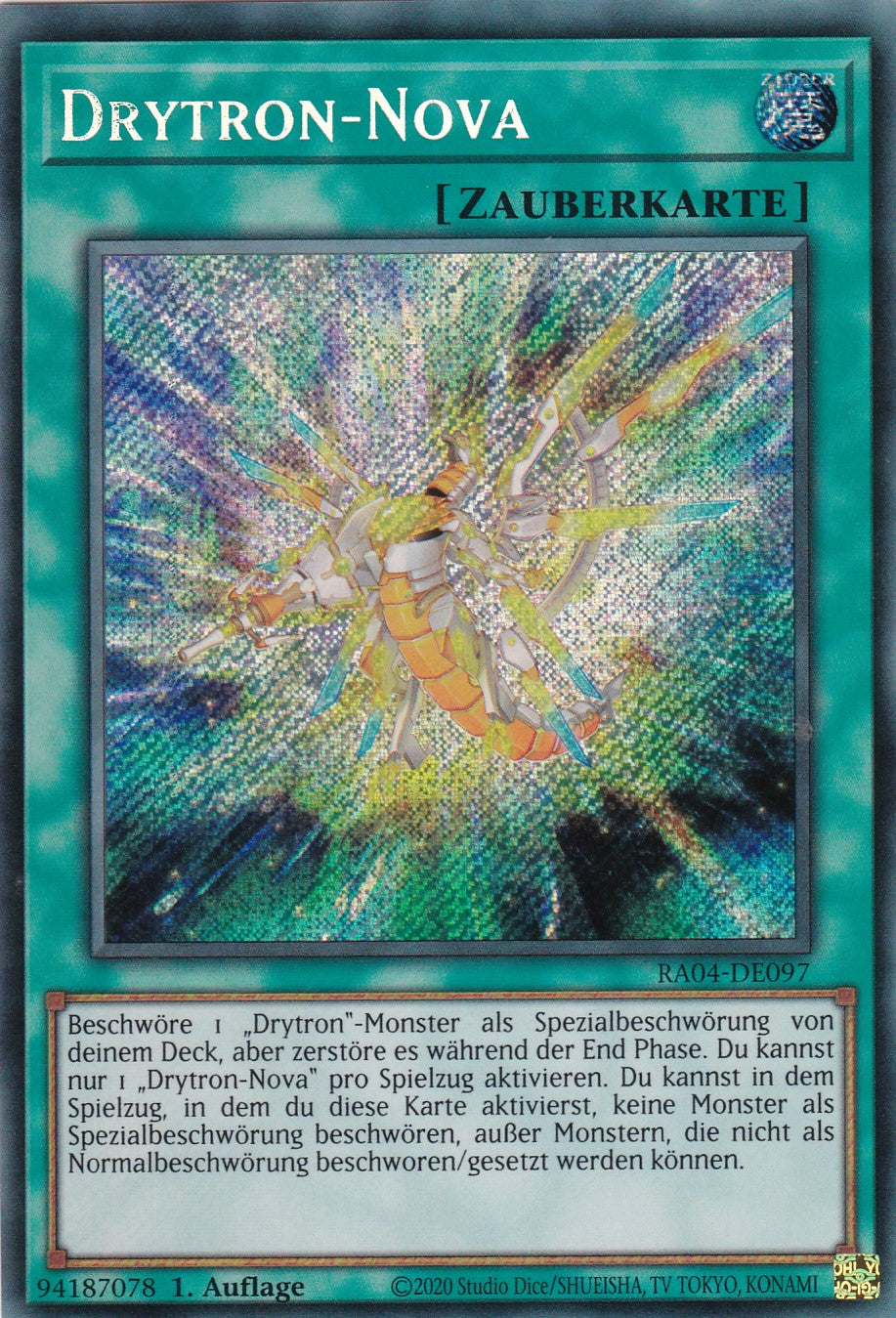 Drytron-Nova - RA04-DE097 - Secret Rare - Deutsch - 1. Auflage - Quarter Century Stampede